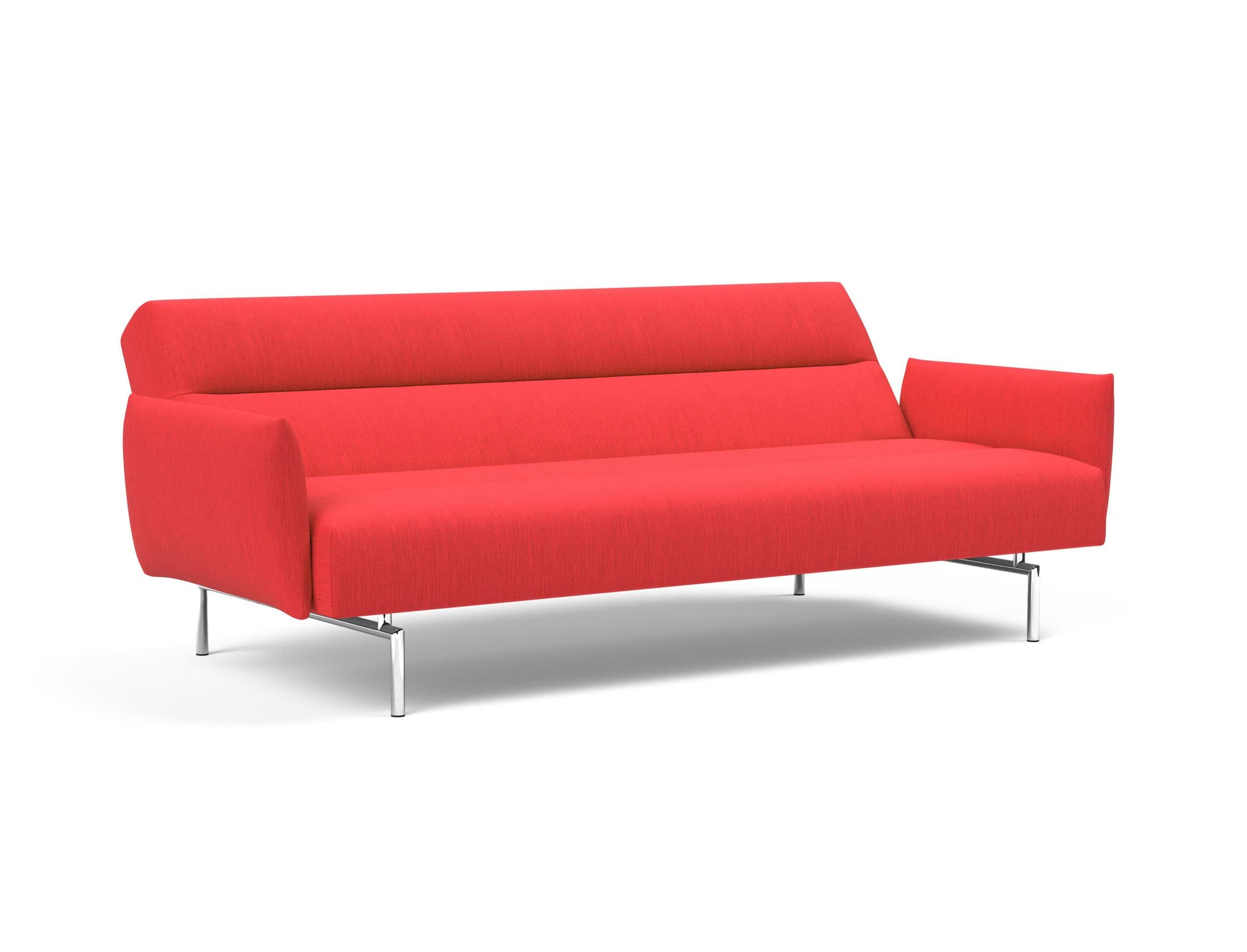 Jillis Schlafsofa mit Armlehnen von Innovation Living: Stilvolles Design, Komfort und Funktionalität für moderne Wohnräume.