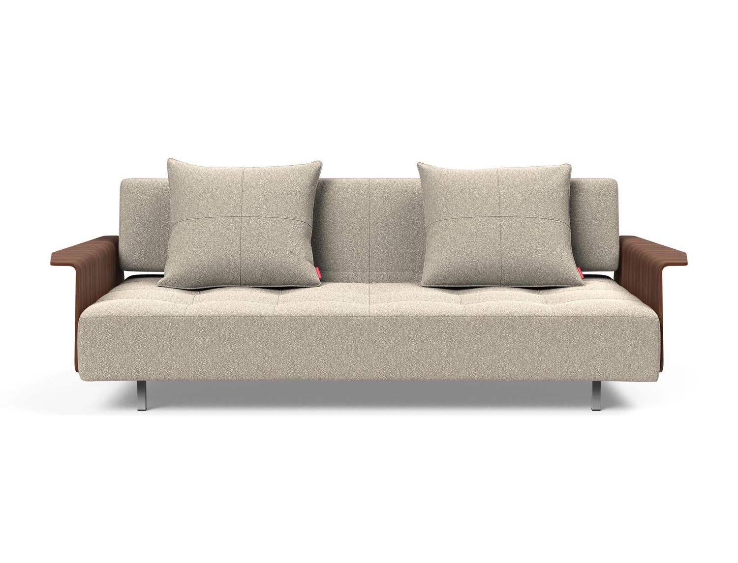 Entdecken Sie das Long Horn D.E.L. Schlafsofa mit Armlehnen von Innovation Living – eine perfekte Kombination aus Komfort und modernem Design für Ihr Zuhause.