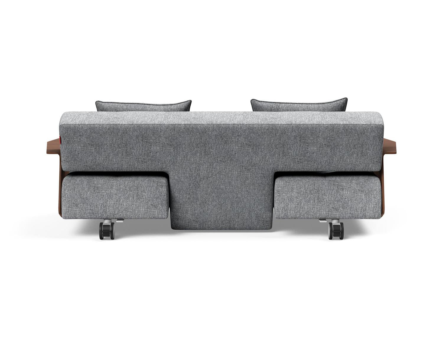 Entdecken Sie das Long Horn D.E.L. Schlafsofa mit Armlehnen von Innovation Living – eine perfekte Kombination aus Komfort und modernem Design für Ihr Zuhause.