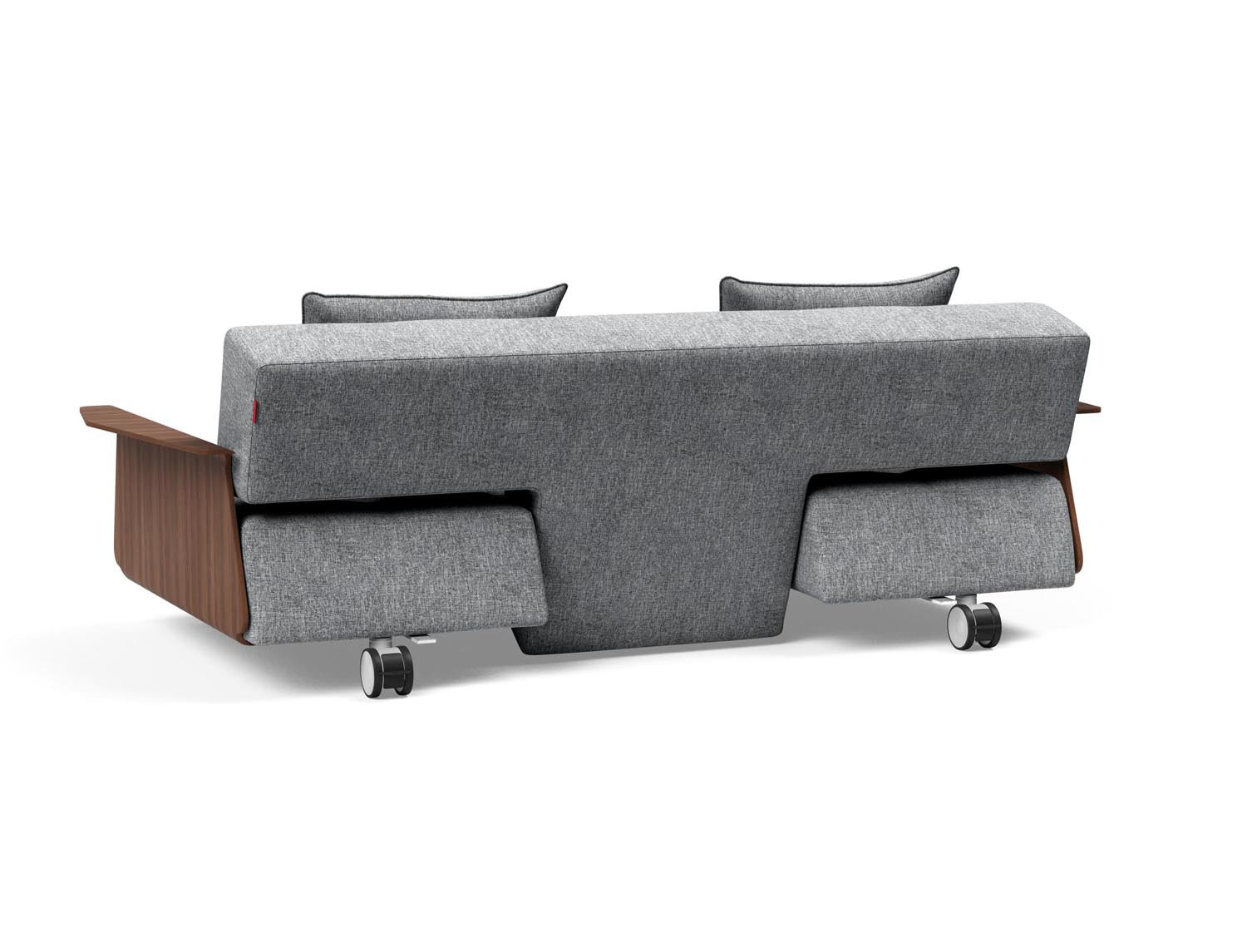 Erleben Sie das Long Horn D.E.L. Schlafsofa mit Armlehnen von Innovation Living – stilvoll, funktional und ideal für entspannte Nächte.