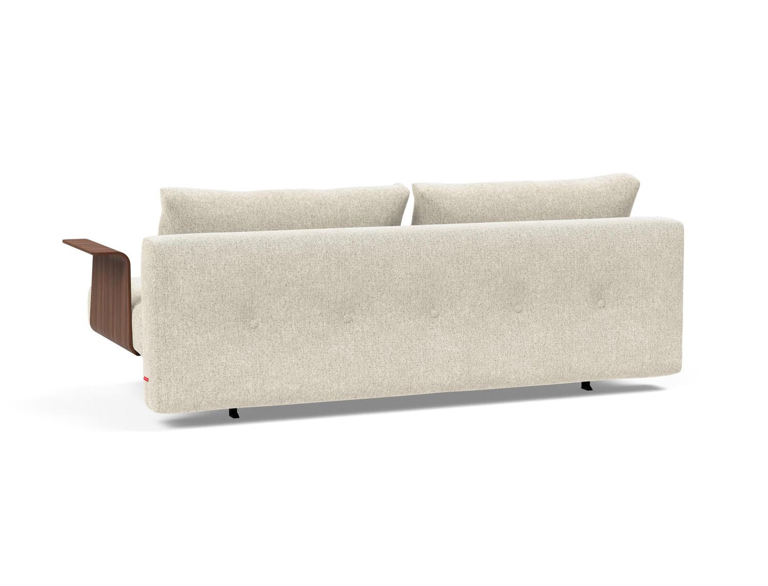 Recast Schlafsofa 140 Dunkel Styletto: Stilvolles und funktionales Sofa mit komfortablen Armlehnen, ideal für jedes moderne Zuhause.