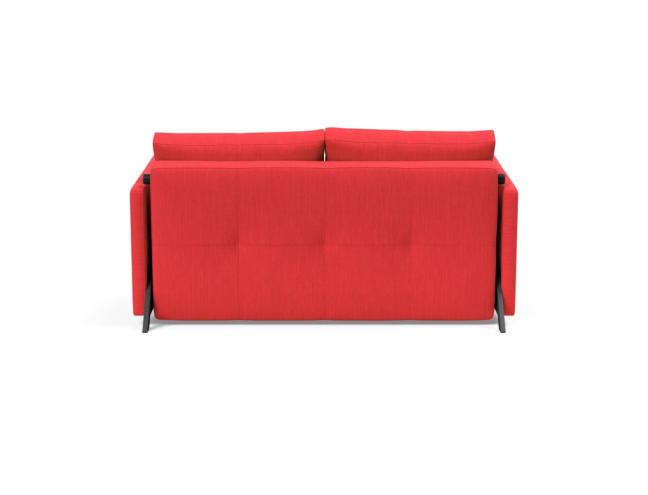 Entdecken Sie das Cubed Klappsofa 140 mit Armlehnen von Innovation Living – stilvoll, funktional und ideal für kleine Räume. Perfekt für Gäste!