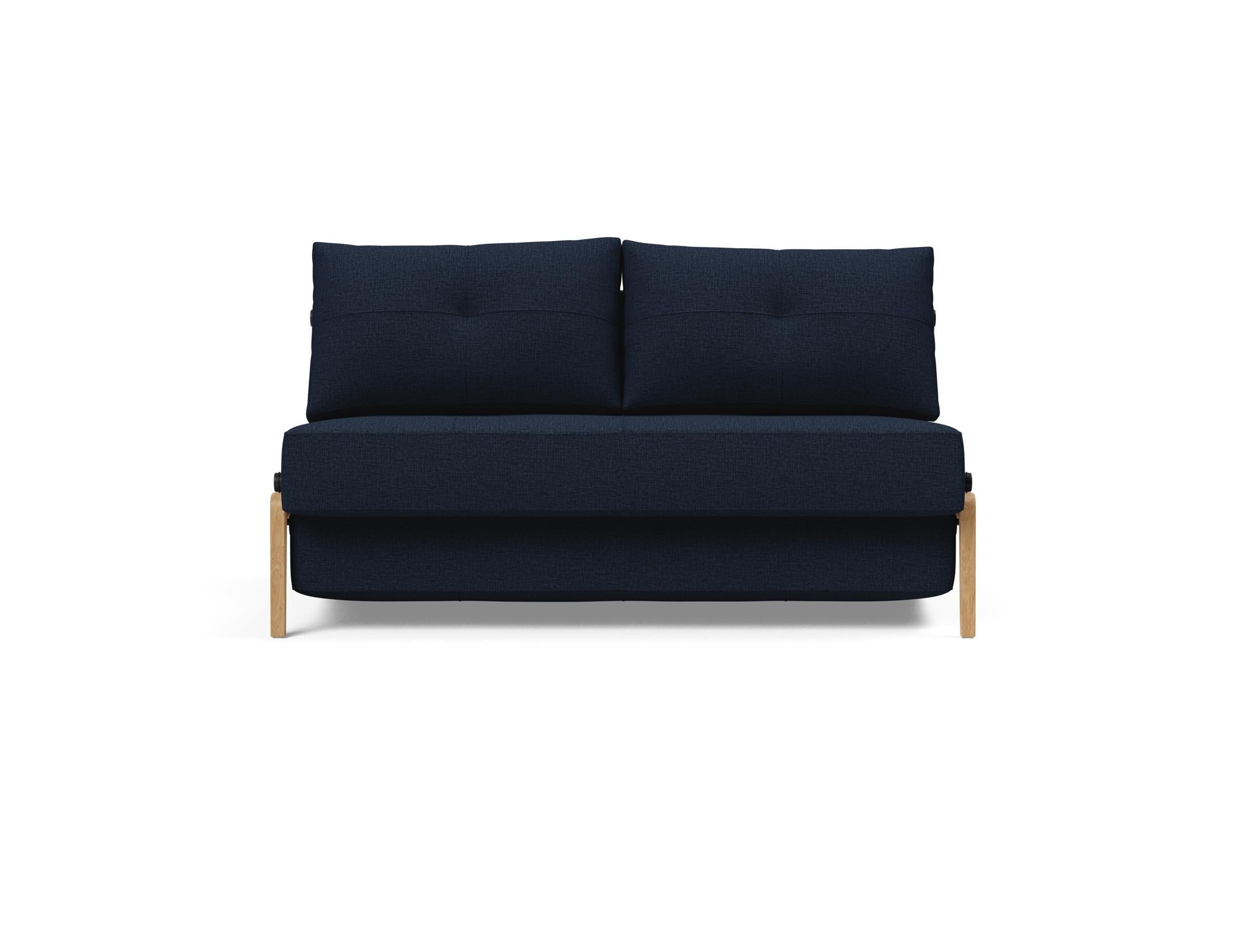 Cubed Klappsofa 140: Stilvolles Sofa mit cleverem Klappmechanismus. Ideal für kleine Räume, bietet Komfort und praktischen Stauraum.