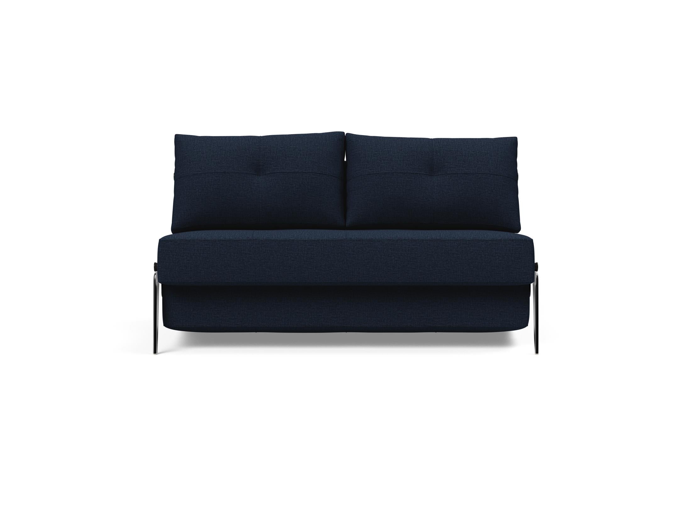 Cubed Klappsofa 140: Kompaktes Design trifft Funktionalität. Verwandelt sich schnell in ein Bett und bietet Stauraum für Bettzeug.
