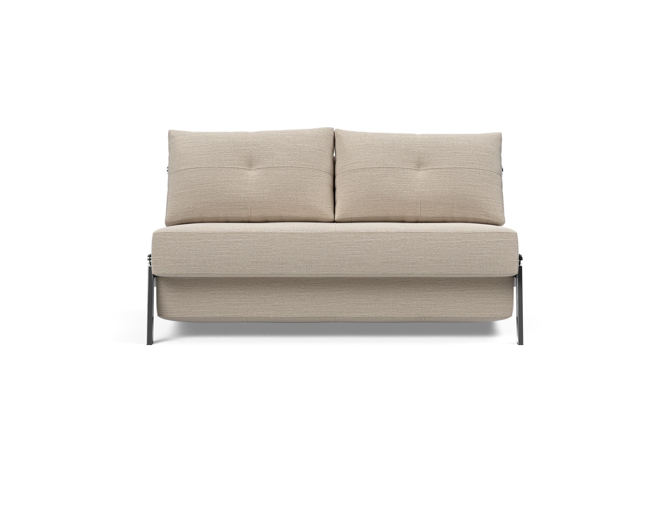 Cubed Klappsofa 140: Stilvolles Sofa mit cleverem Klappmechanismus. Ideal für kleine Räume, bietet Komfort und praktischen Stauraum.