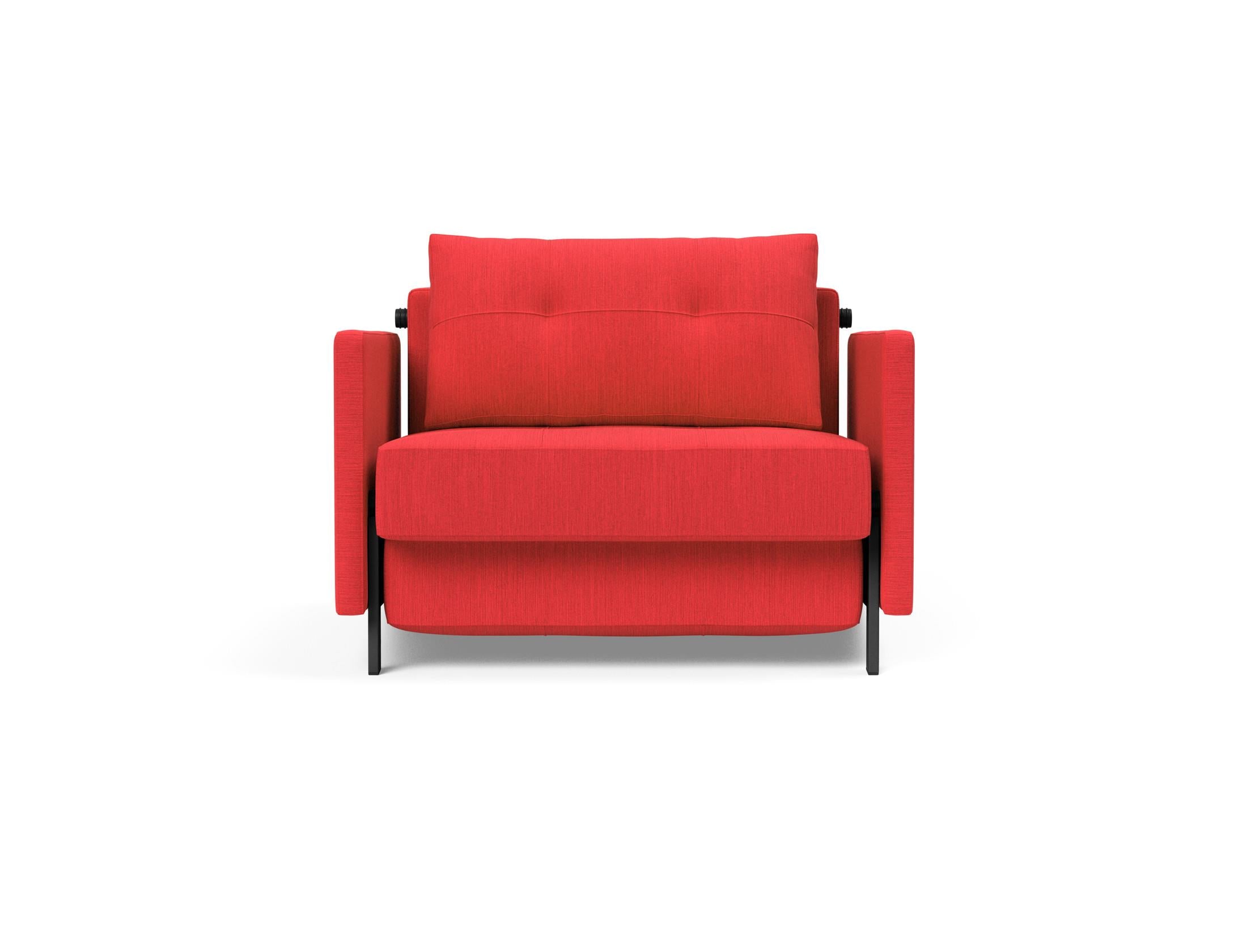 Cubed Sessel 90 mit Armlehnen in 511 Elegance Red präsentiert im Onlineshop von KAQTU Design AG. Sessel ist von Innovation Living