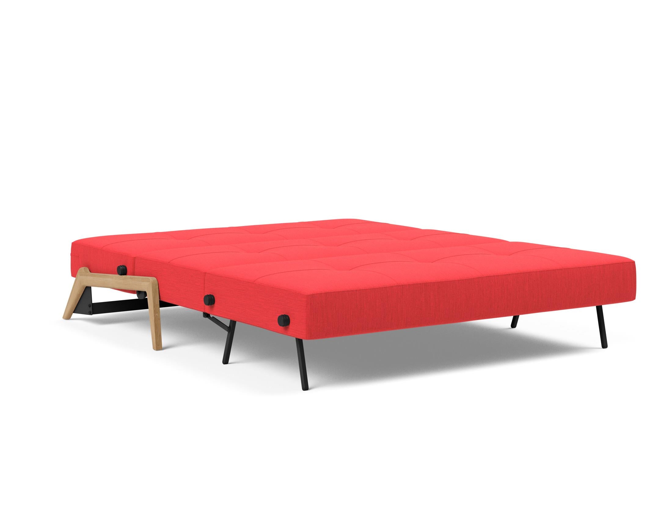 Cubed Klappsofa 160: Stilvolles Sofa mit cleverem Klappmechanismus und praktischem Stauraum. Ideal für Gäste und kleine Wohnungen.