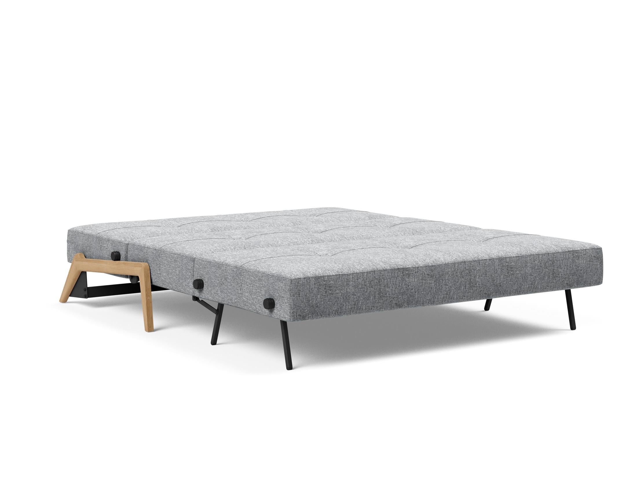 Das Cubed Klappsofa 160 vereint stilvolles Design mit praktischen Funktionen und ist ideal für kleine Räume und Gästezimmer.