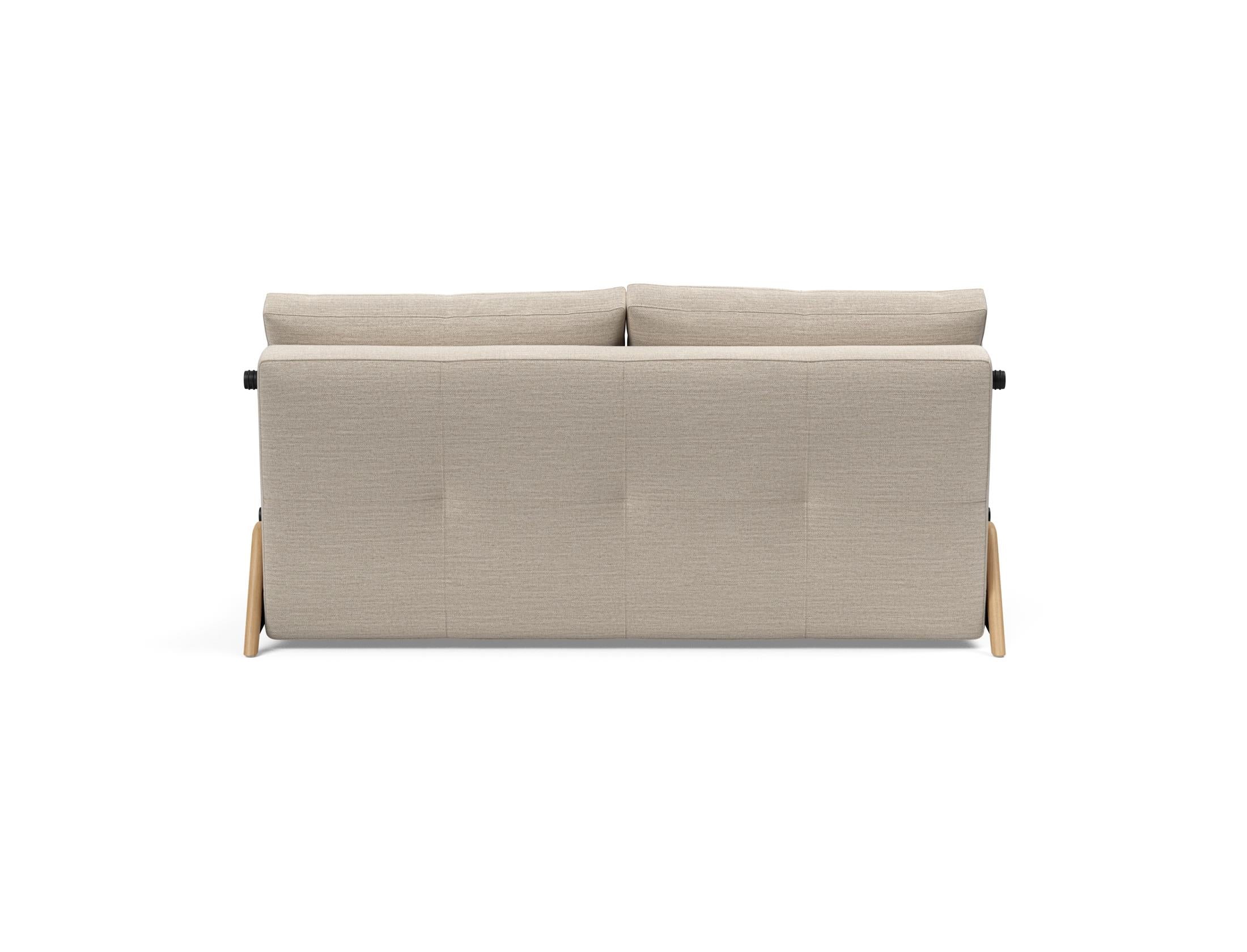 Cubed Klappsofa 160: Stilvolles Klappsofa mit hochwertiger Verarbeitung, ideal für kleine Räume und als komfortable Schlafgelegenheit.