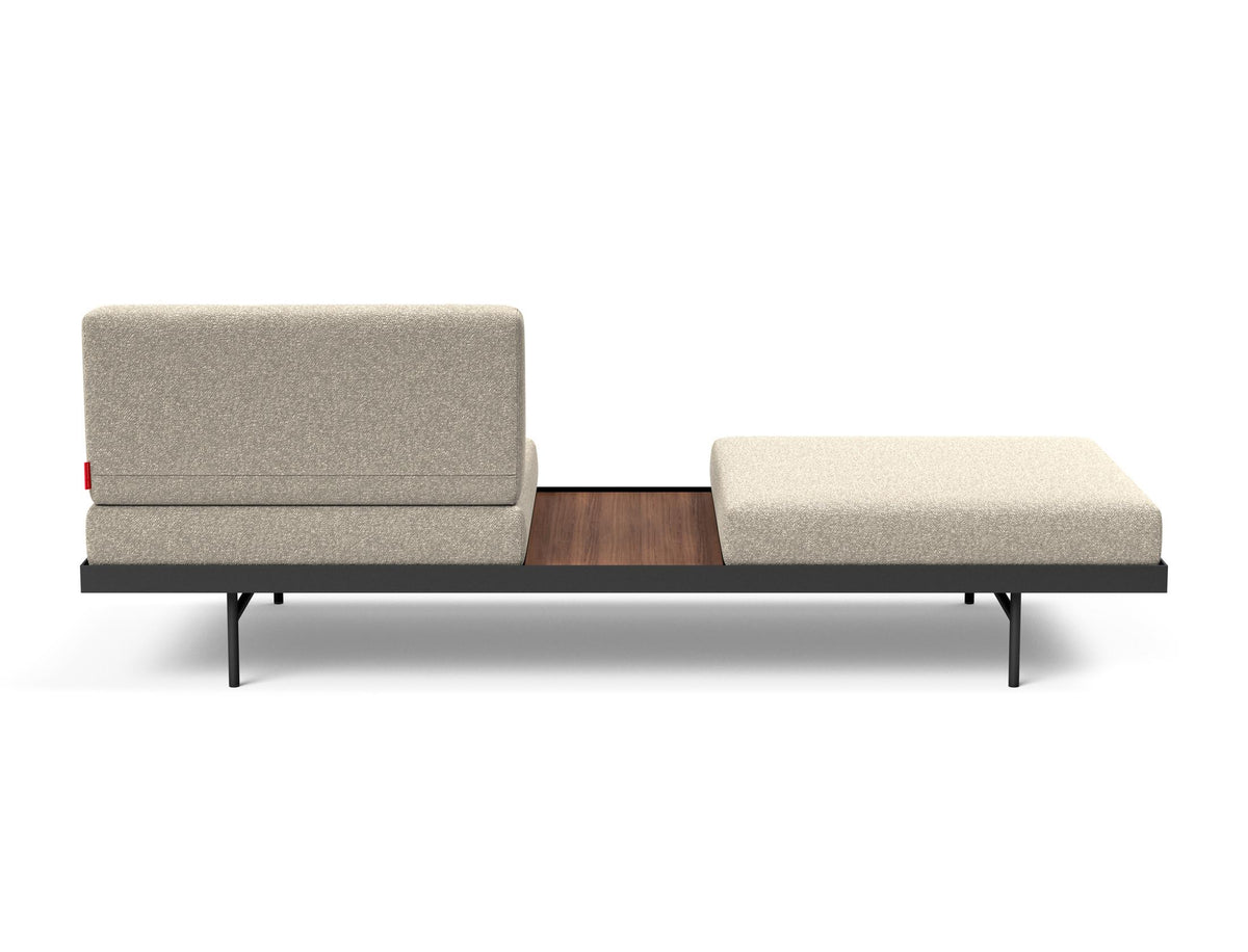 Puri Klappsofa mit Tisch in 539 Bouclé Beige präsentiert im Onlineshop von KAQTU Design AG. Bettsofa ist von Innovation Living