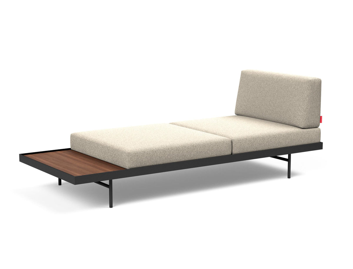 Puri Klappsofa mit Tisch in 539 Bouclé Beige präsentiert im Onlineshop von KAQTU Design AG. Bettsofa ist von Innovation Living