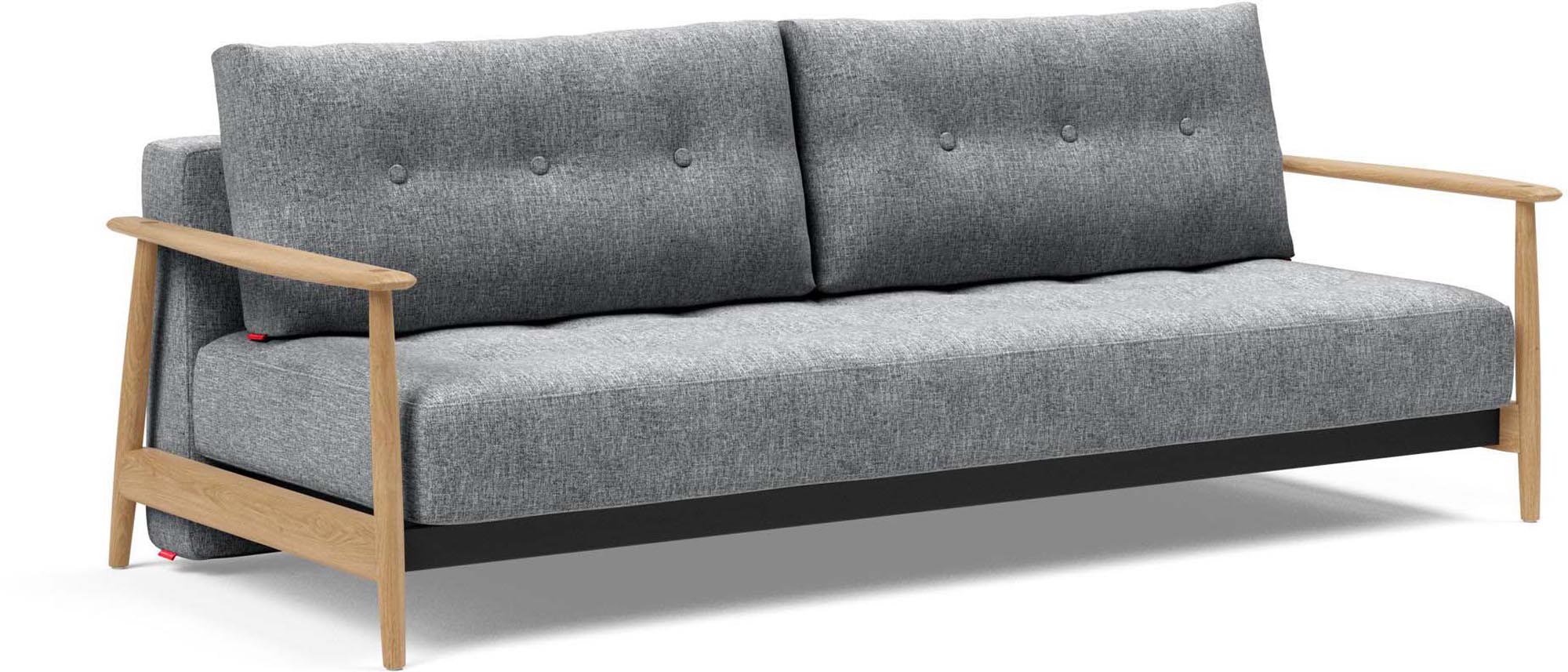 Das Eluma Bettsofa 140 von Innovation Living vereint modernes Design mit praktischer Funktionalität, ideal für kleine Räume und Übernachtungsgäste.