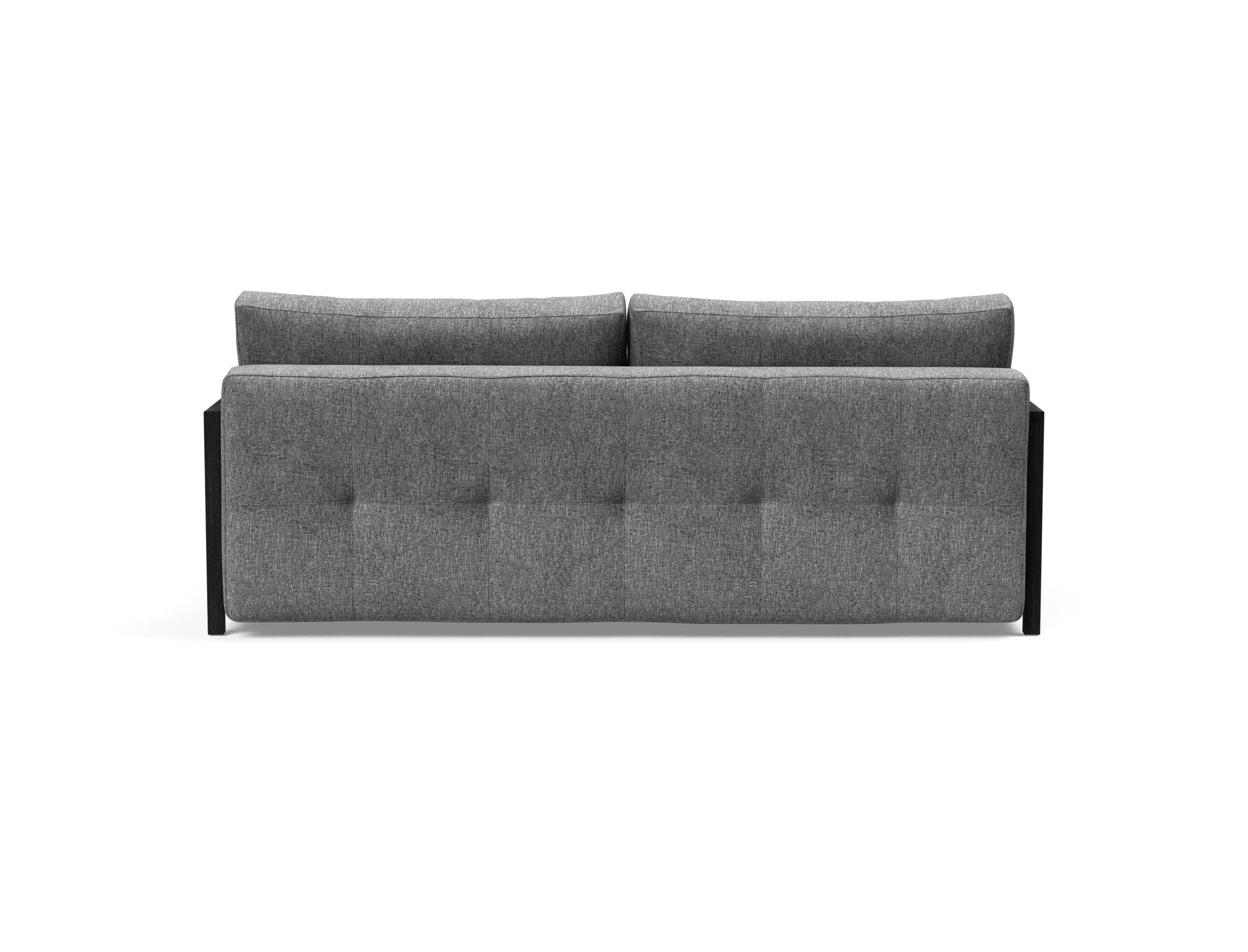 Entdecken Sie das Bifrost Bettsofa 150 von Innovation Living: stilvolles Design, hochwertige Matratze, ideal für kleine Wohnungen und Gästezimmer.