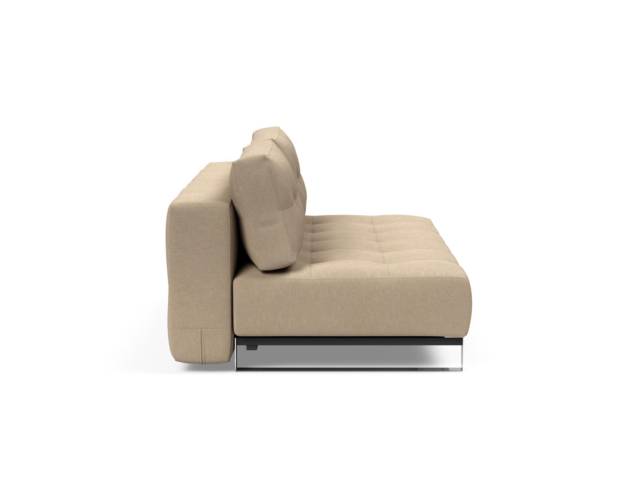Erlebe das Supremax Bettsofa 150 von Innovation Living: Stilvolles Design, exzellente Verarbeitung und eine bequeme Taschenfederkernmatratze für besten Schlaf.