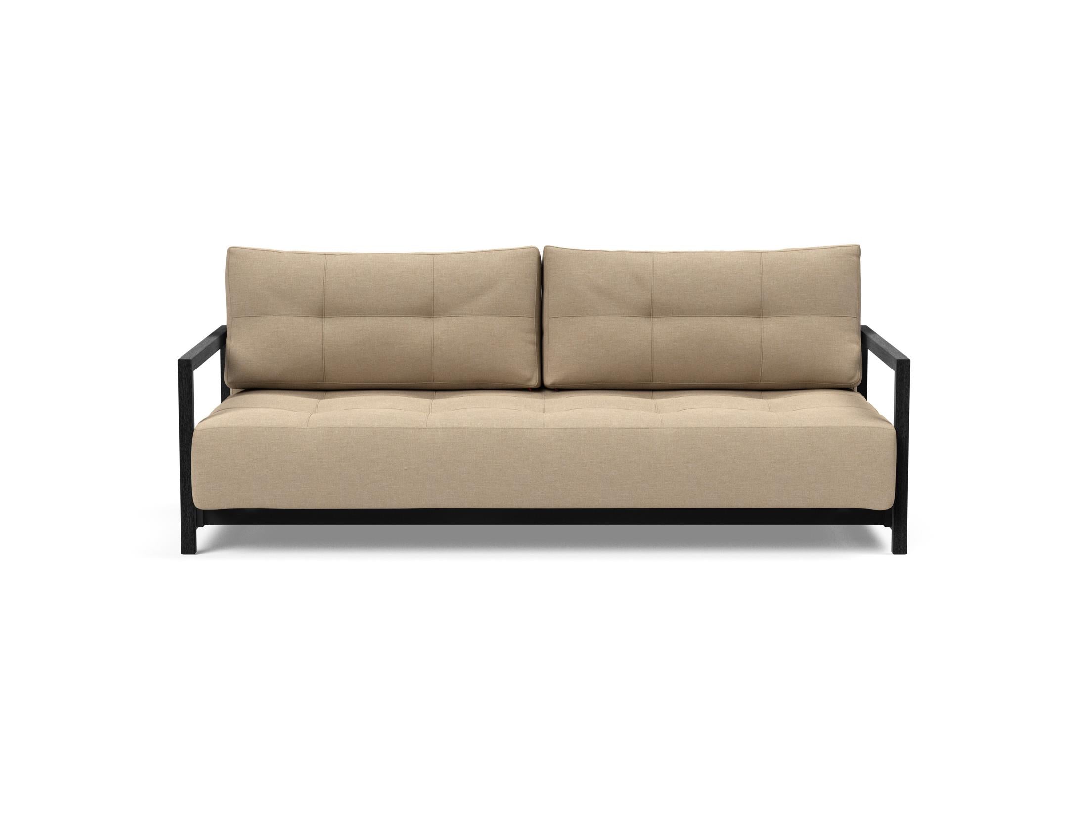 Entdecken Sie das Bifrost Bettsofa 150 von Innovation Living: stilvolles Design, hochwertige Matratze, ideal für kleine Wohnungen und Gästezimmer.