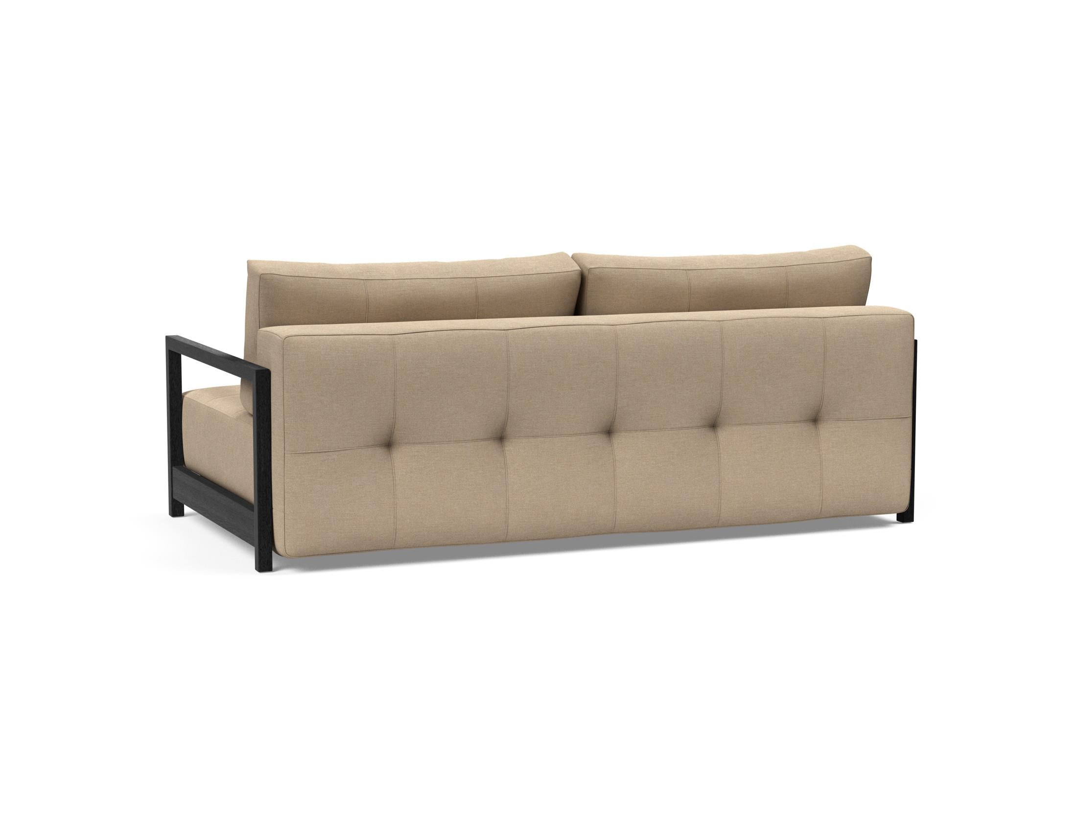 Entdecken Sie das Bifrost Bettsofa 150 von Innovation Living: stilvolles Design, hochwertige Matratze, ideal für kleine Wohnungen und Gästezimmer.
