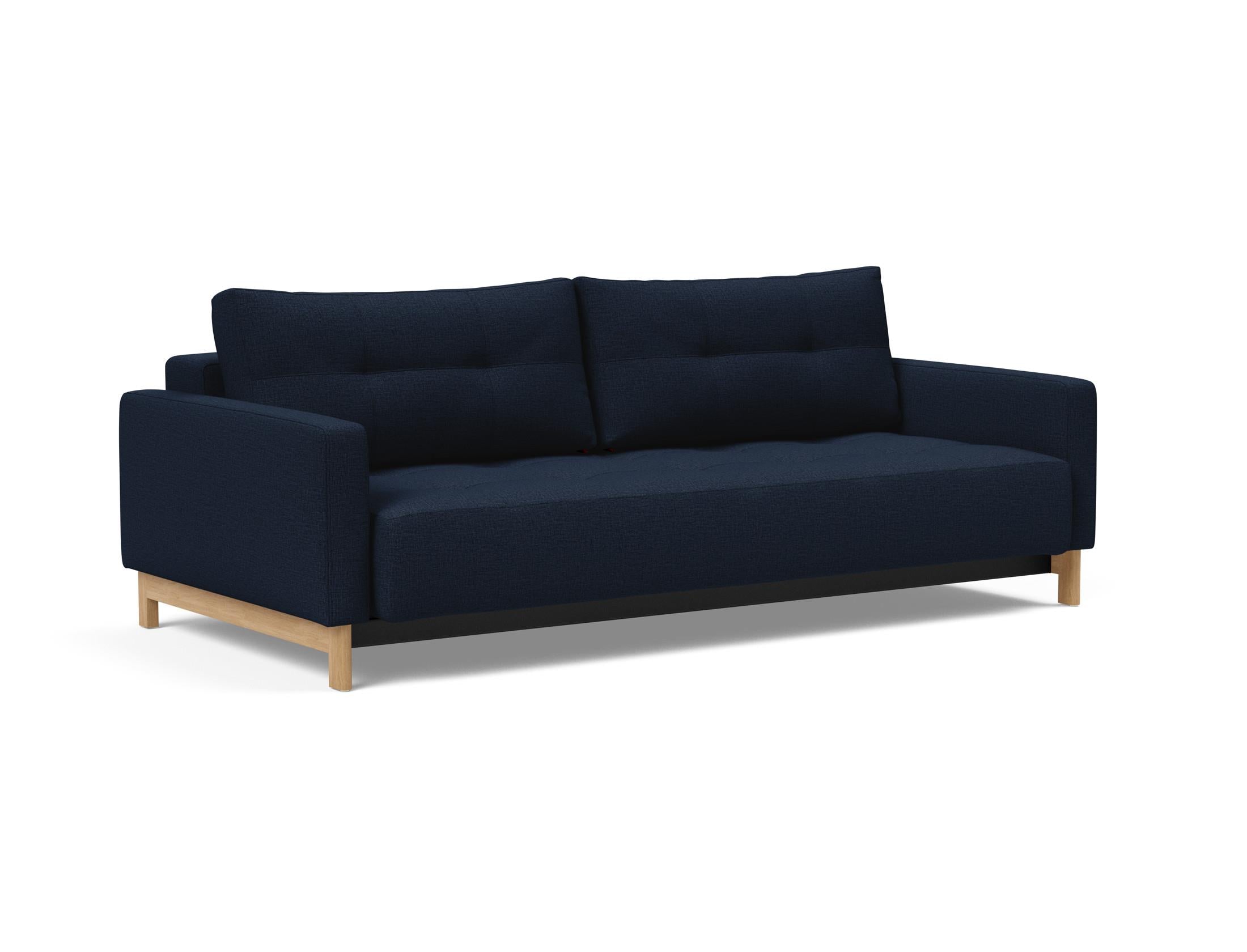 Erleben Sie das Pyxis D.E.L. Schlafsofa von Innovation Living – ein elegantes, platzsparendes Möbelstück, perfekt für Gäste und moderne Wohnräume.