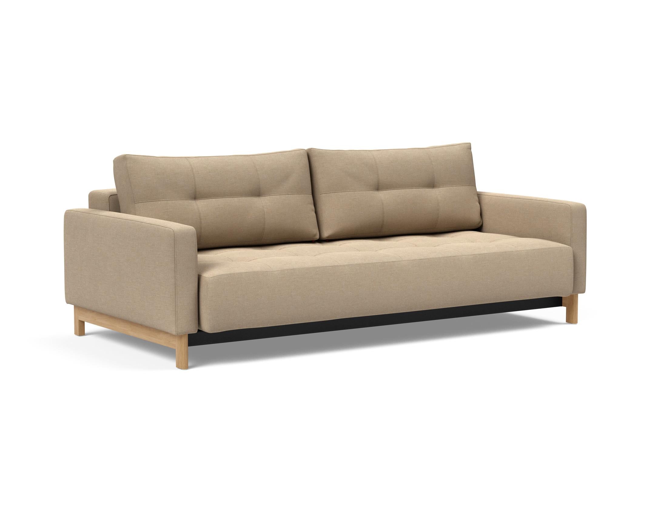 Erleben Sie das Pyxis D.E.L. Schlafsofa von Innovation Living – ein elegantes, platzsparendes Möbelstück, perfekt für Gäste und moderne Wohnräume.