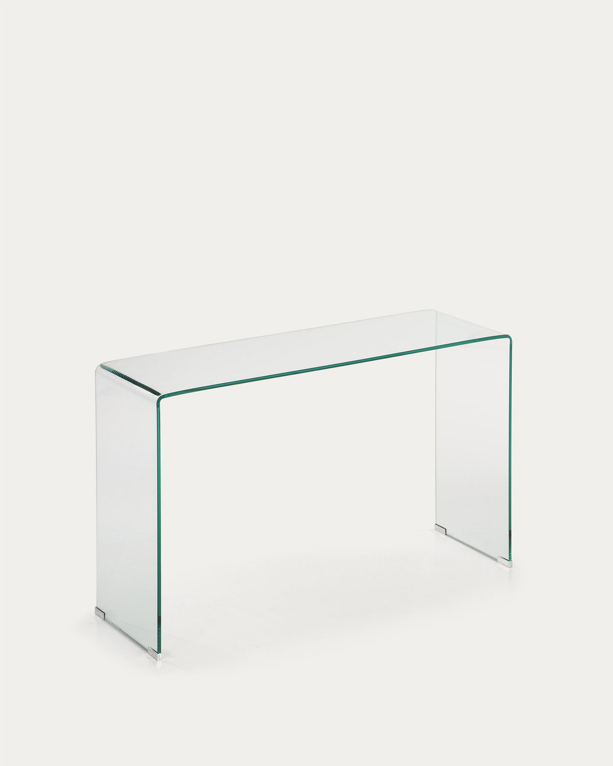 Burano Konsole aus Glas 125 x 40 cm in Transparent präsentiert im Onlineshop von KAQTU Design AG. Couchtisch ist von Kave Home
