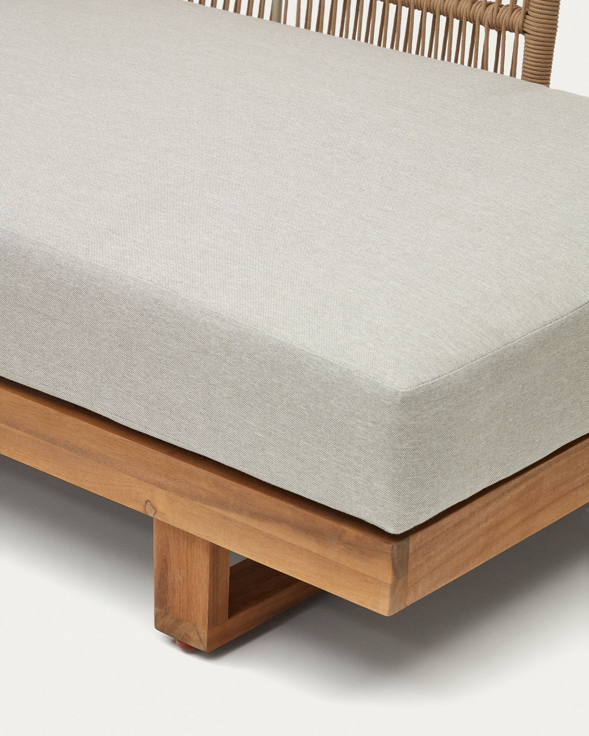 Raco Set aus 5-Sitzer-Ecksofa und Couchtisch massives Akazienholz FSC 100% in Natur präsentiert im Onlineshop von KAQTU Design AG. Loungeset ist von Kave Home