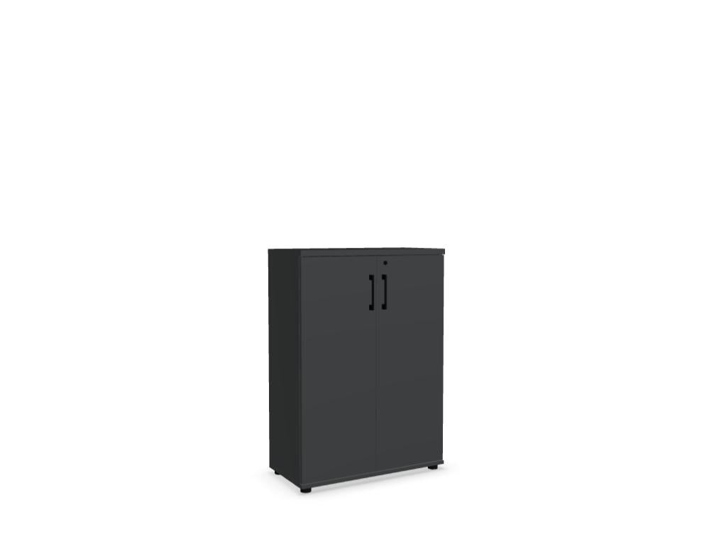 Basic K3104 - Schrank in Schwarz präsentiert im Onlineshop von KAQTU Design AG. Büroschrank ist von Mdd
