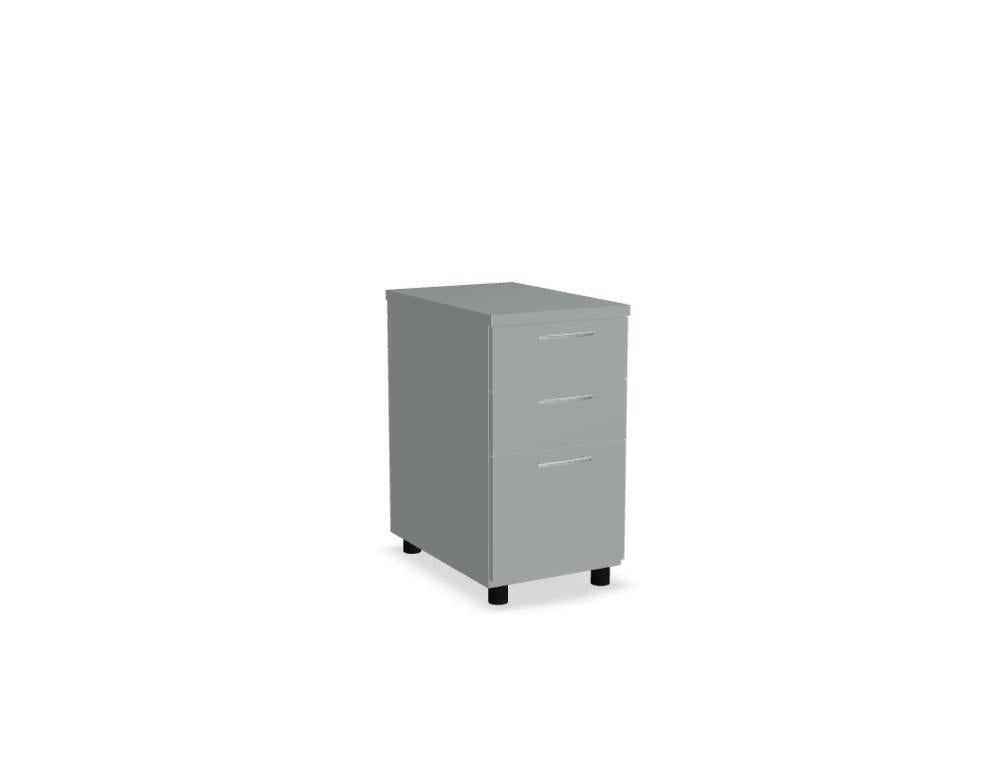 Standard KDT63 - Standcontainer in Weiss Pastell präsentiert im Onlineshop von KAQTU Design AG. Korpus ist von Mdd