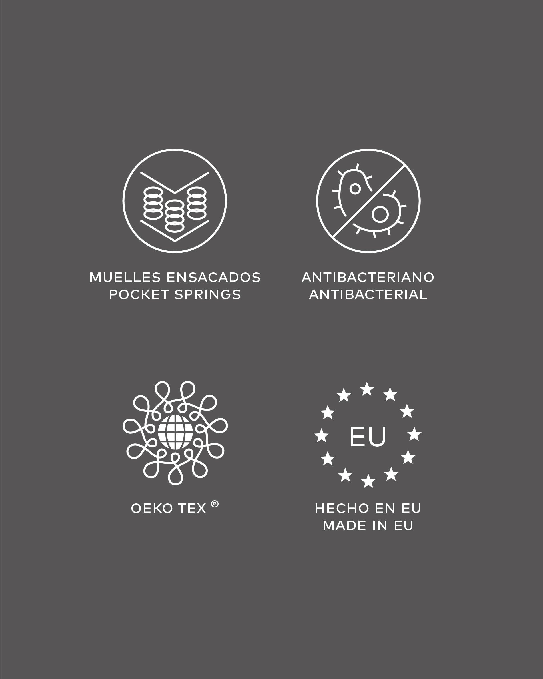 Erleben Sie erholsamen Schlaf mit der Juno Taschenfederkernmatratze 150 x 190 cm von Kave Home – für perfekte Körperanpassung und langlebigen Komfort.