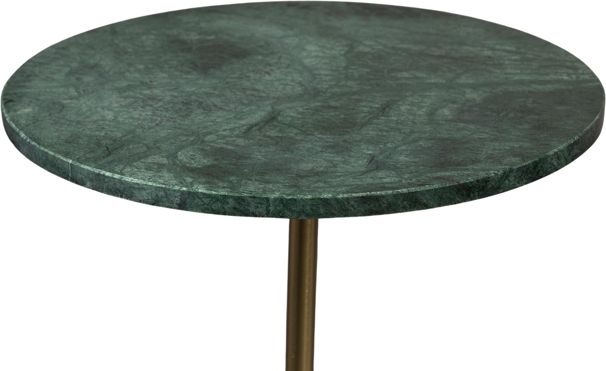 Entdecke den stilvollen Beistelltisch Gunnar von Dutchbone: Minimalistisches Design, robuste Marmorplatte und modernes Metallgestell für jeden Raum.