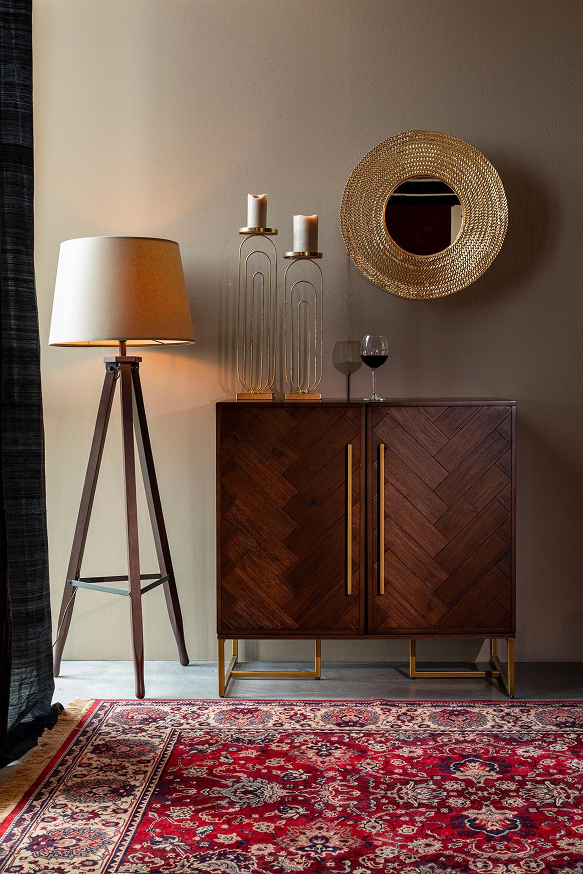 Teppich BID in Rot präsentiert im Onlineshop von KAQTU Design AG. Teppich ist von Dutchbone