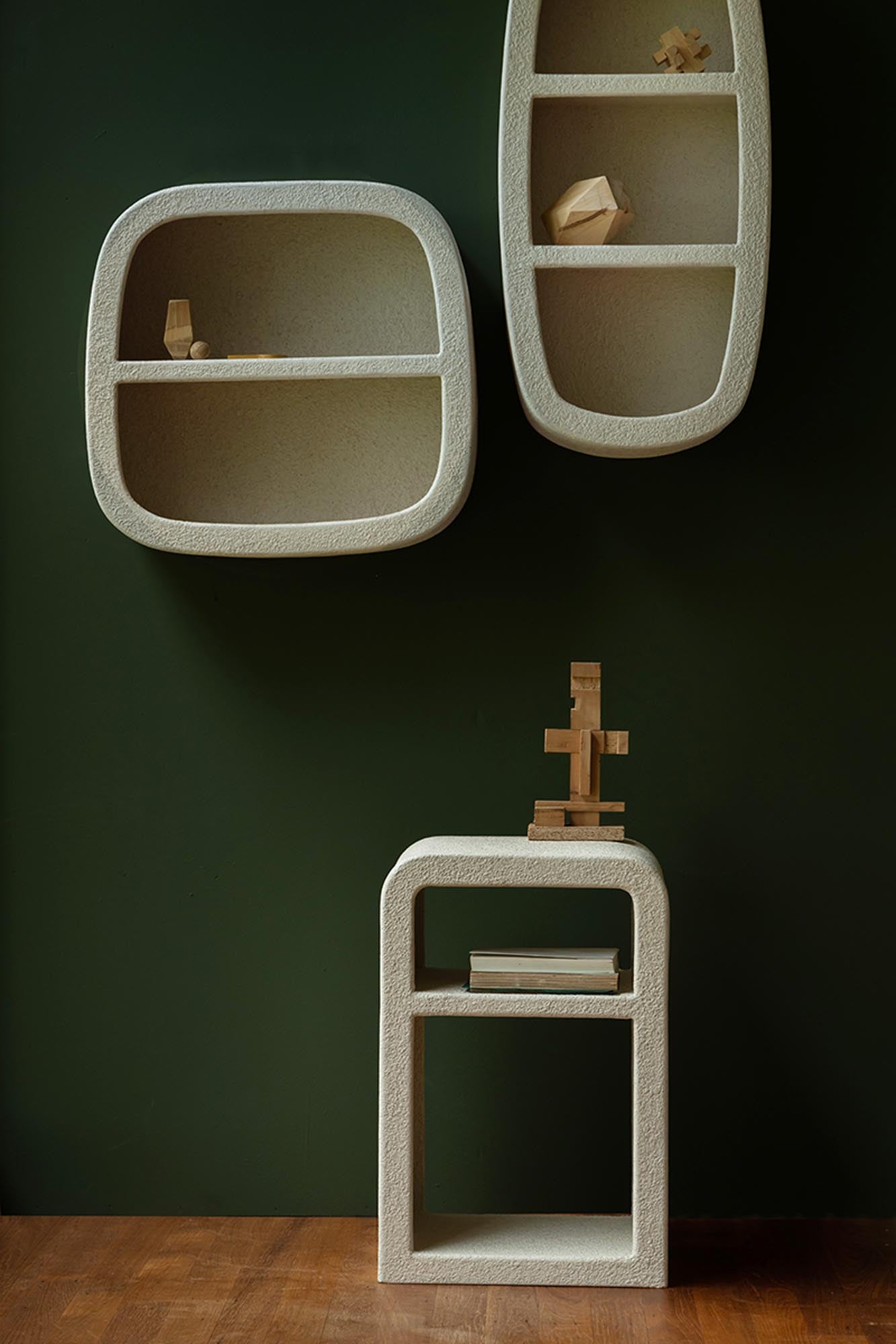 Beistelltisch Bed Veda: Luxuriöses Design mit nachhaltigem Marmor.