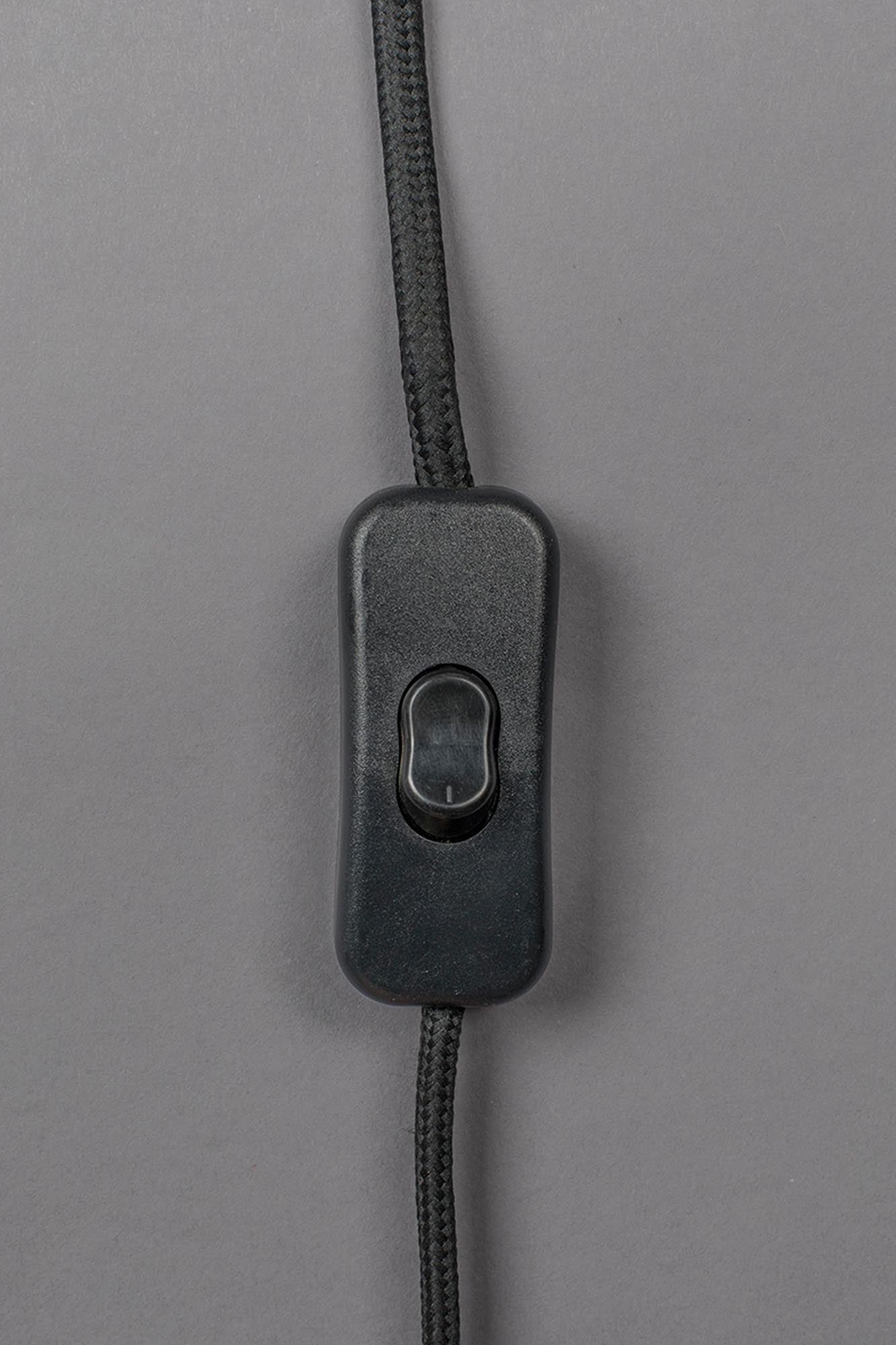 Stilvolle Renzo Tischlampe: Bouclé-Stoff in erdigen Terrakotta-Tönen.