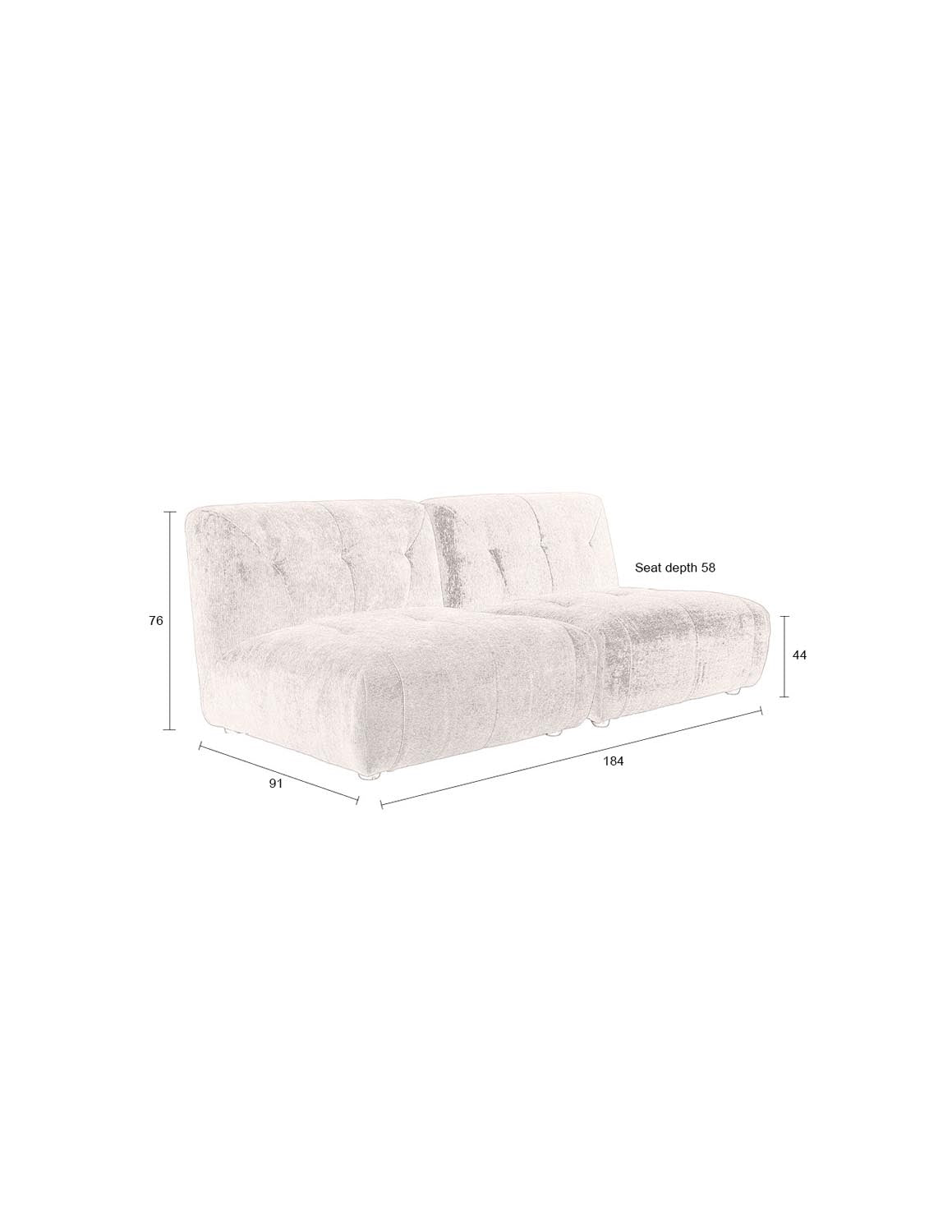 Entdecken Sie das Dutchbone Giada 2-Sitzer Sofa in elegantem Terra. Luxuriöse Samtpolsterung und anpassbare Module für Ihr perfektes Zuhause.