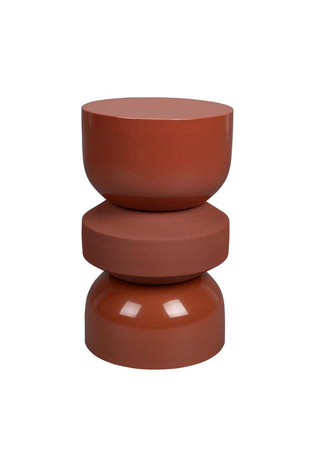 Der Hocker Apollo Terra von Dutchbone: Retro-Charme, robustes Design, vielseitig einsetzbar, inspiriert von den 70ern.