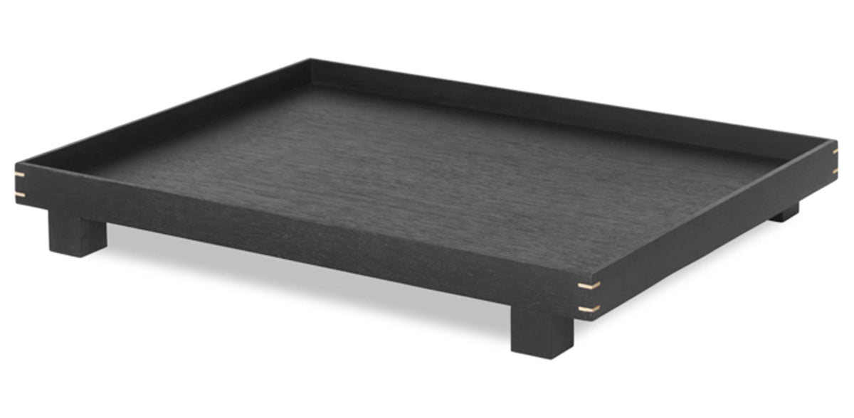 Bon Tablett Large in Schwarz präsentiert im Onlineshop von KAQTU Design AG. Tablett ist von Ferm Living