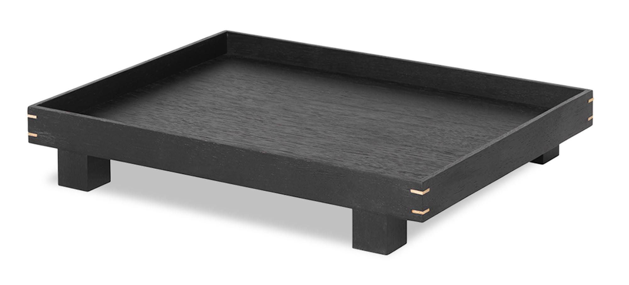 Bon Tablett Small in Schwarz präsentiert im Onlineshop von KAQTU Design AG. Tablett ist von Ferm Living