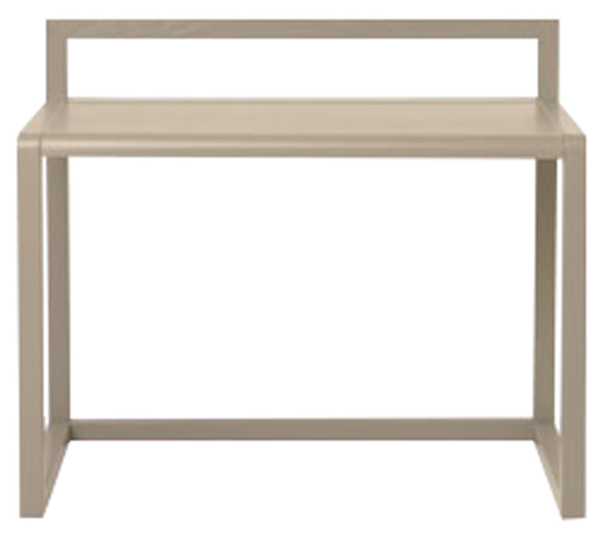 Entdecke den Little Architect Schreibtisch von Ferm Living – ein stilvolles Möbelstück aus FSC® zertifiziertem Eschenfurnier, ideal für kreative Kinder.