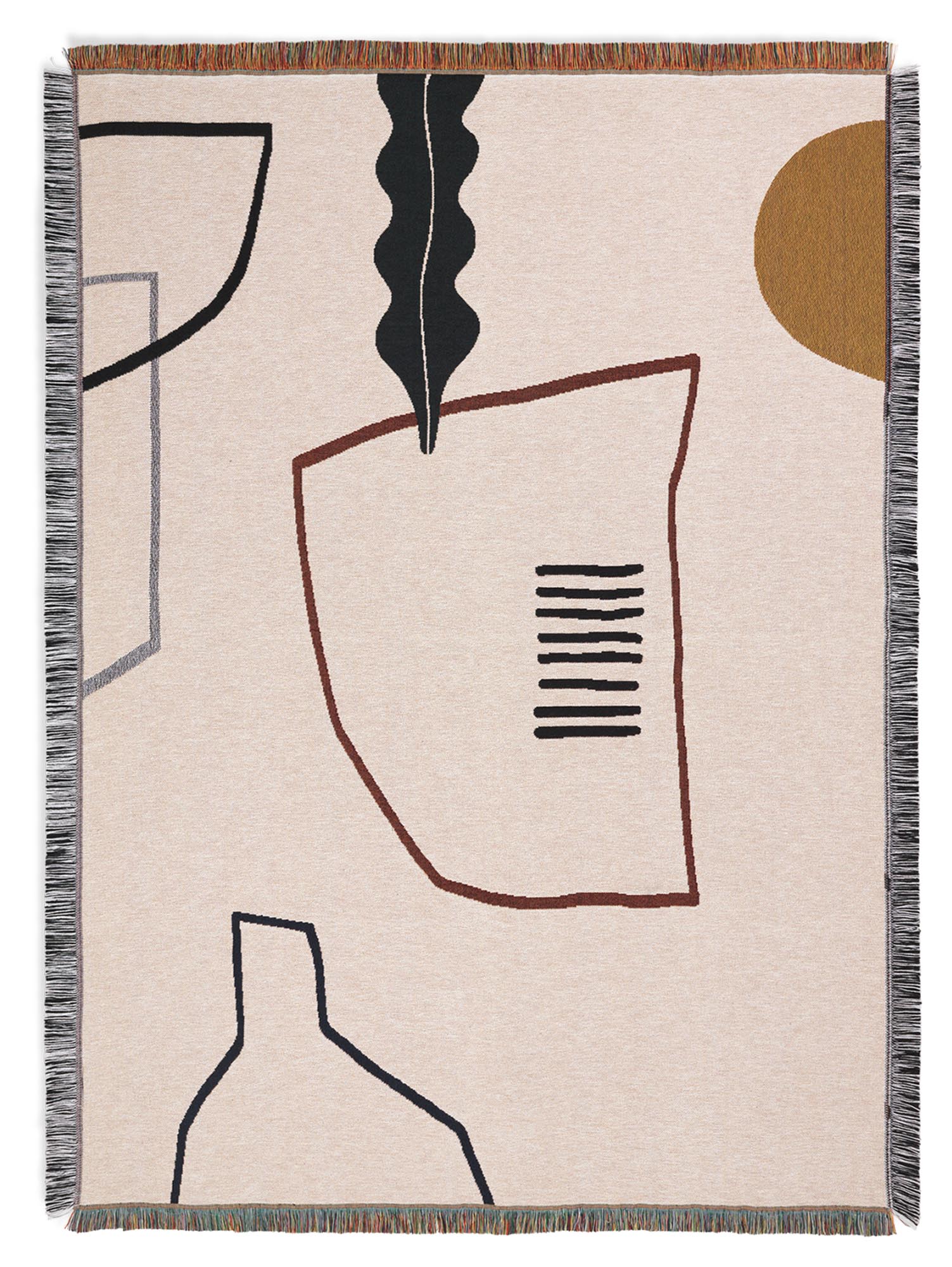 Entdecken Sie die elegante Mirage Decke von Ferm Living. Hochwertige Baumwolle, atmungsaktiv, pflegeleicht und perfekt für Ihr modernes Zuhause.