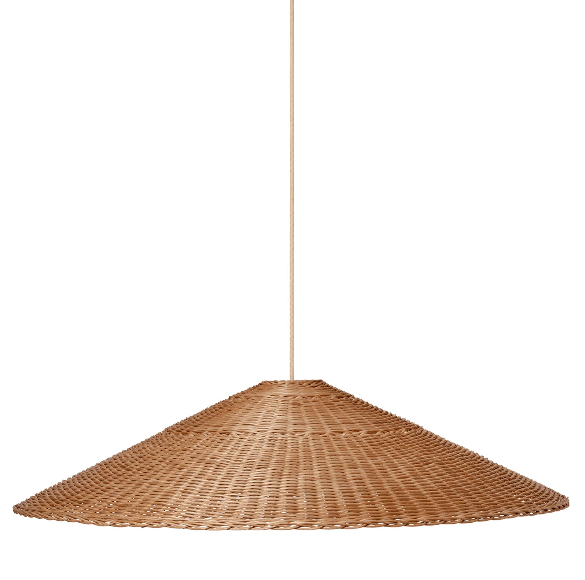 Natürlicher Dou Lampenschirm von Ferm Living für modernes Ambiente.