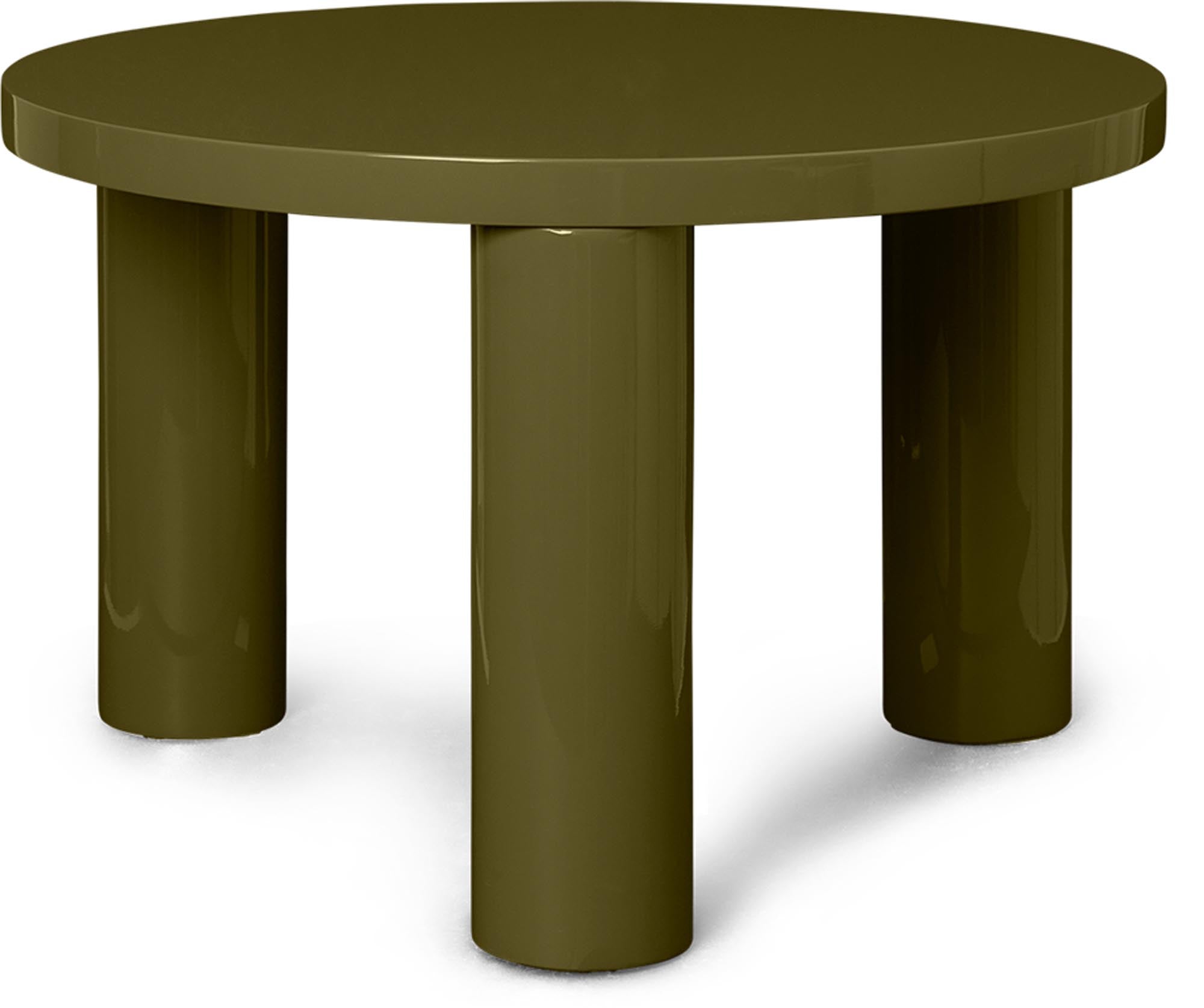 Post Cafétisch Klein in Olivgrün präsentiert im Onlineshop von KAQTU Design AG. Couchtisch ist von Ferm Living