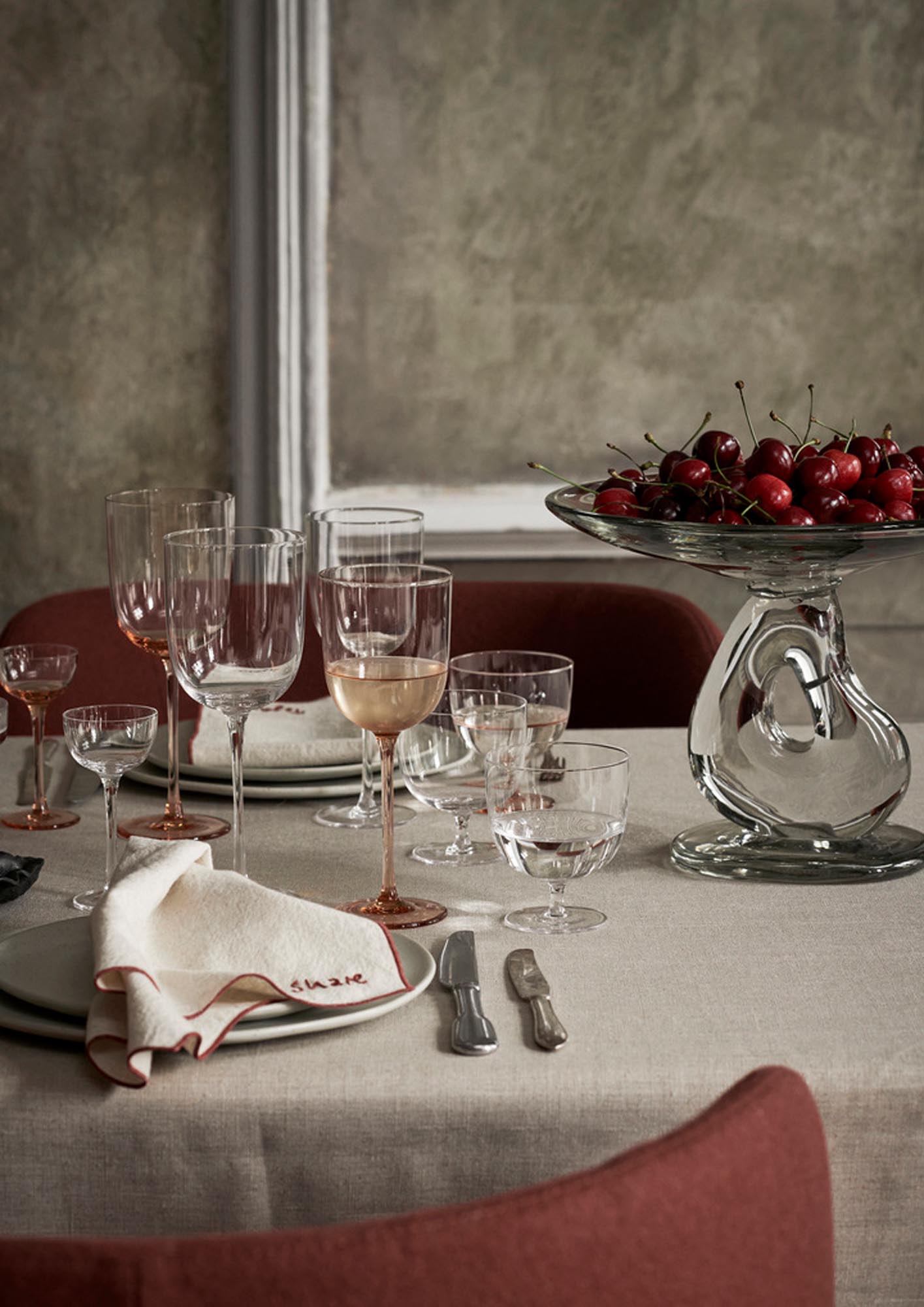 Stilvolle Host Rotweingläser von Ferm Living im 2er Set für Geniesser.