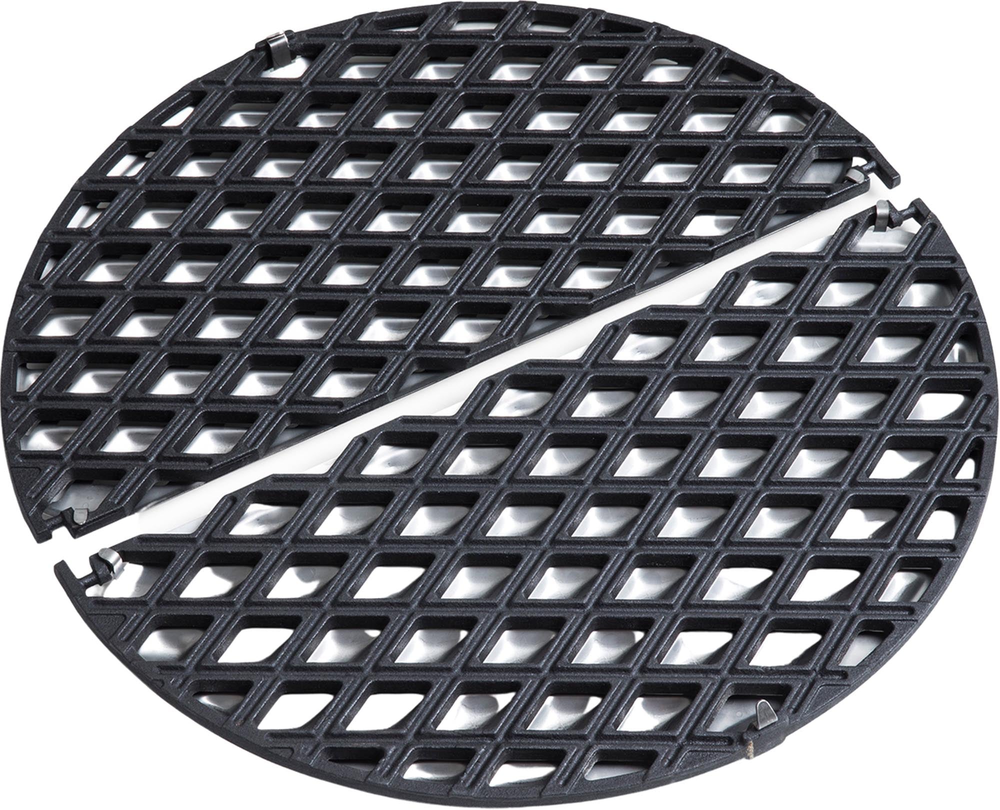 CONE Gussrost: Massiver Gussrost mit Tropfblech, verhindert Fett in der Glut, für gesunde, rauchige Grillmethoden.