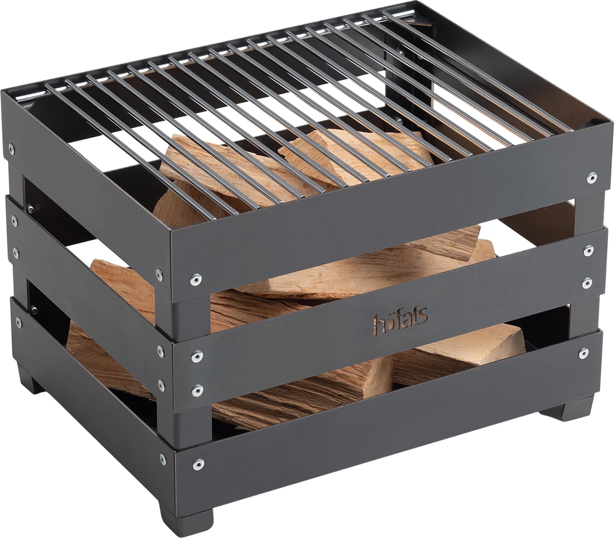 Robuster CRATE Grillrost von Höfats für gleichmässiges Grillen.