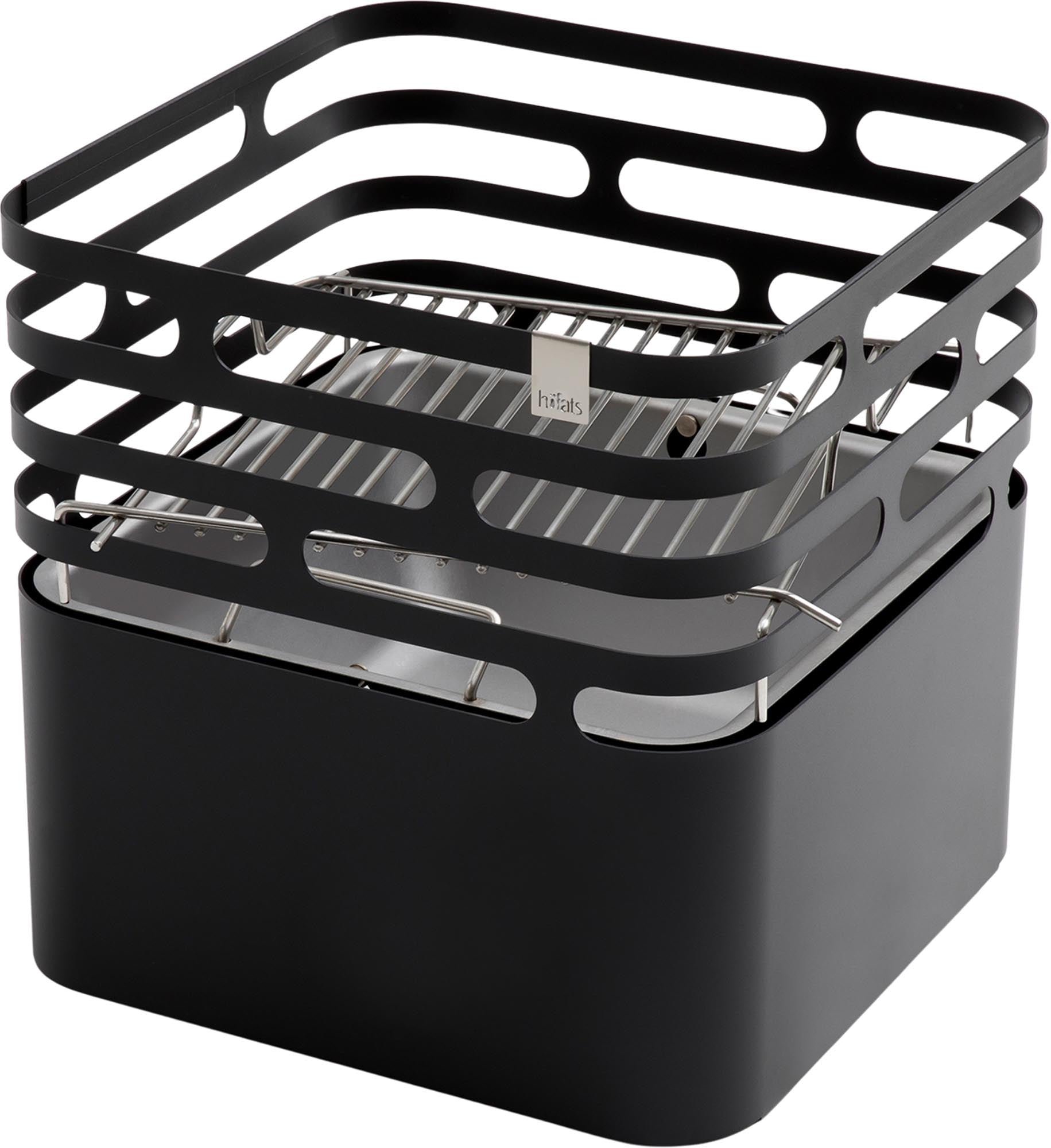 Der CUBE Grillrost von Höfats: Edelstahl, höhenverstellbar, langlebig. Perfekt für Steaks, Gemüse und mehr. Stilvoll und leicht zu reinigen.