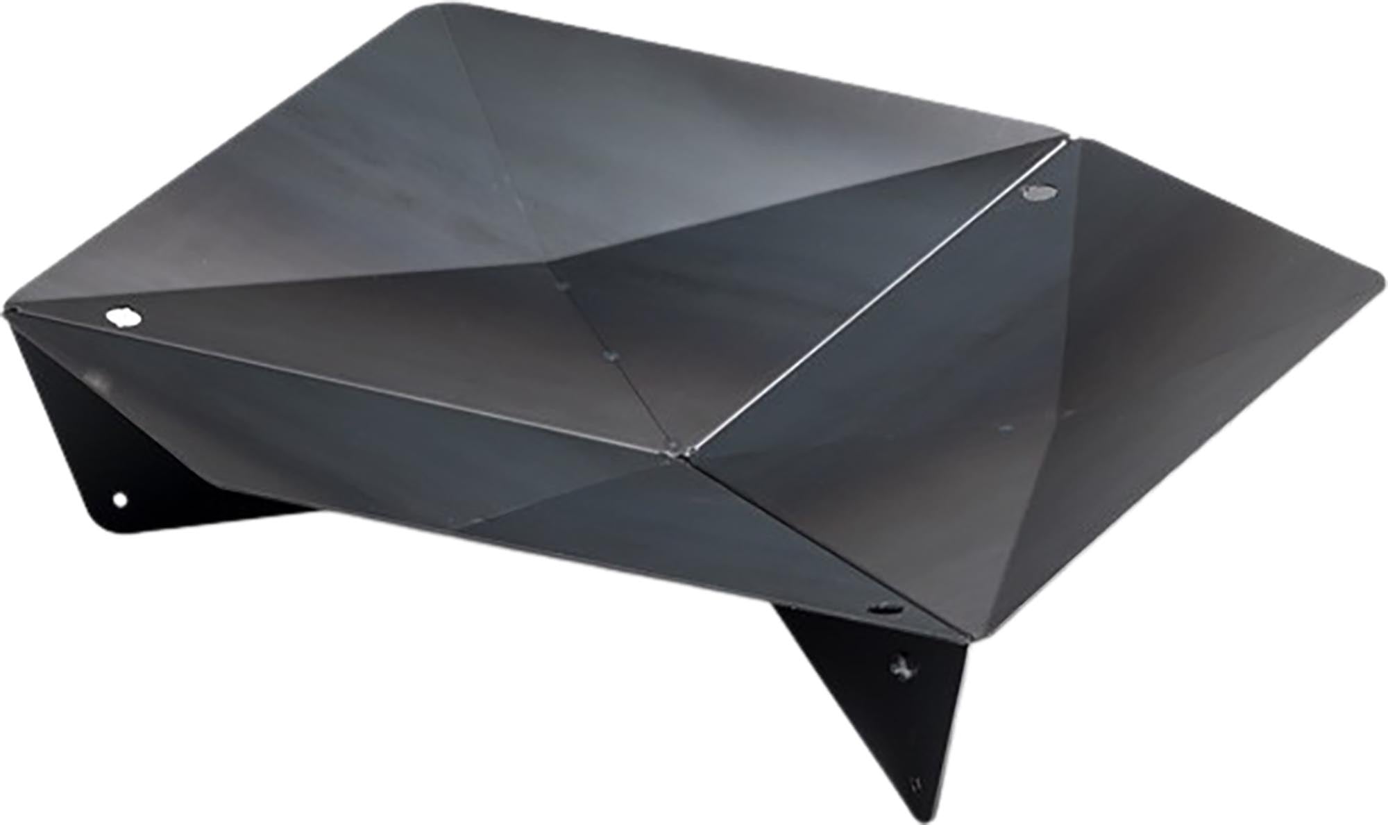 Elegante TRIPLE 90 Feuerschale aus Cortenstahl für Outdoor-Genuss.