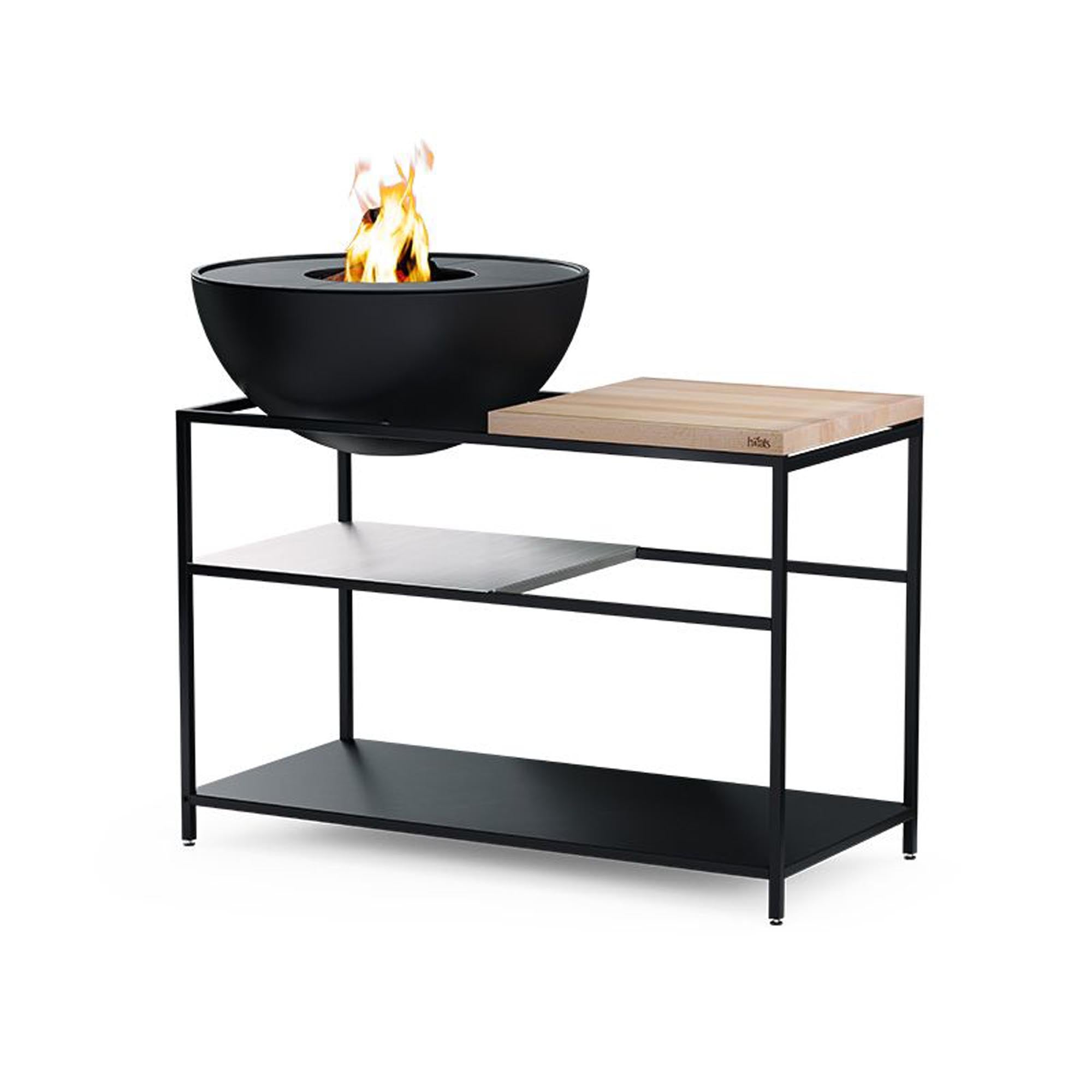Entdecke die FIRE KITCHEN mit BOWL 70 Plancha-Grillset von Höfats. Perfekte Arbeitshöhe, modulare Flexibilität und ideale Outdoor-Küche für Sternekochen!