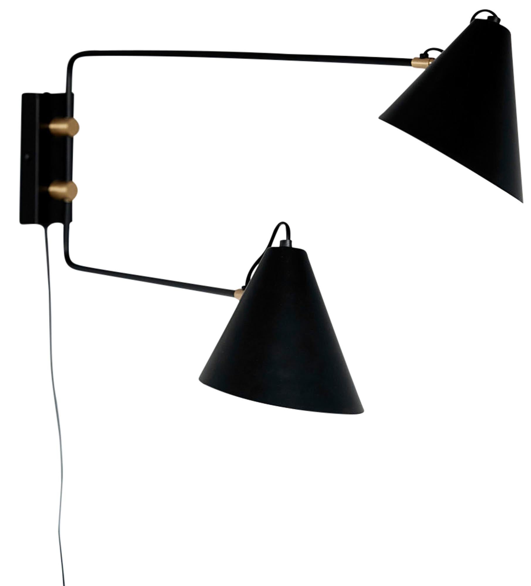 Stimmungsvolle Wandleuchte Club Double von House Doctor im industriellen Design. Perfekte Kombination aus Funktionalität und Stil für Ihr Zuhause.