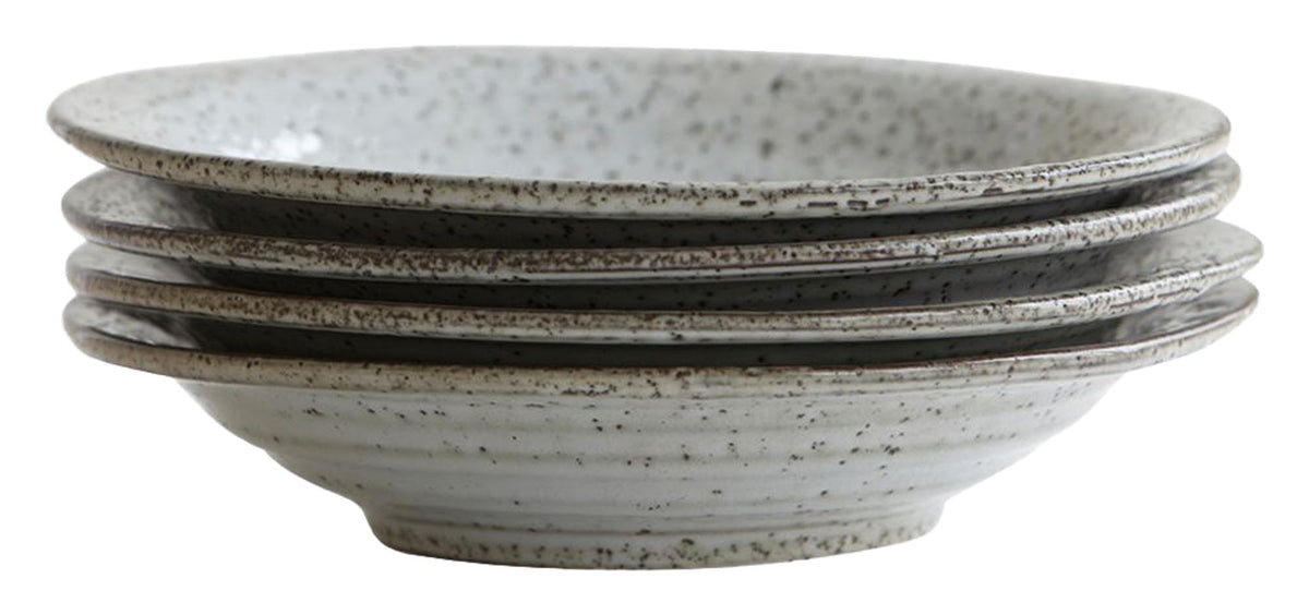 Suppenteller/Schüssel, Rustic in Grau/Blau präsentiert im Onlineshop von KAQTU Design AG. Suppenteller ist von House Doctor