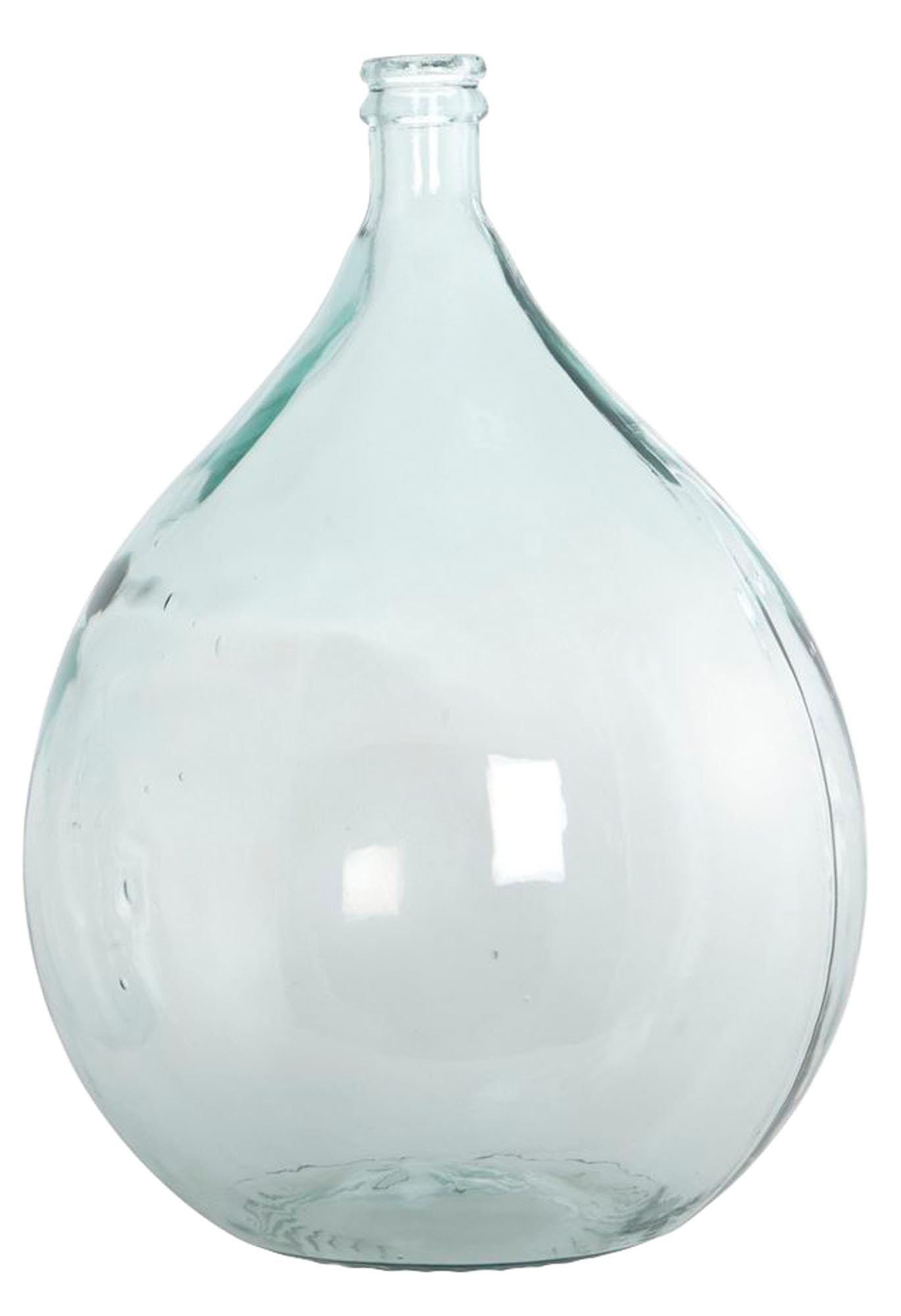 Elegante, 43 cm hohe Vase aus recyceltem Glas von House Doctor, ideal als Blickfang auf Tisch oder Boden. Nachhaltig und vielseitig dekorierbar.