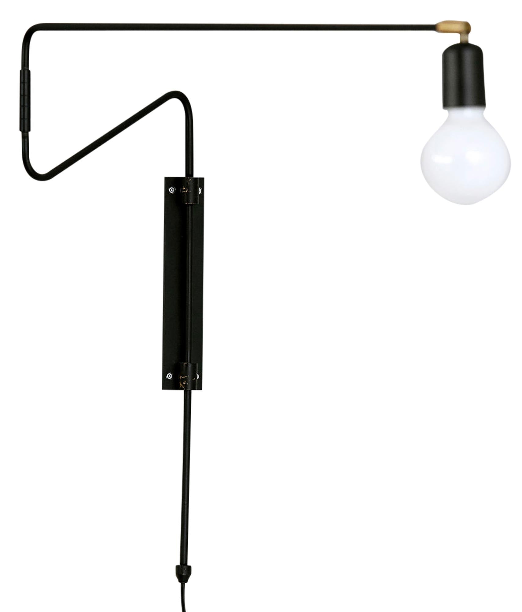 Wandleuchte, Swing in Schwarz präsentiert im Onlineshop von KAQTU Design AG. Wandleuchte ist von House Doctor