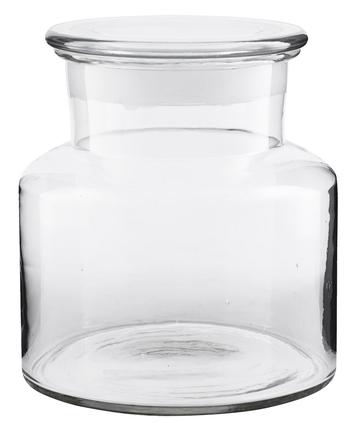 Aufbewahrung mit Deckel, Farma in Klar präsentiert im Onlineshop von KAQTU Design AG. Aufbewahrungsbehälter ist von House Doctor